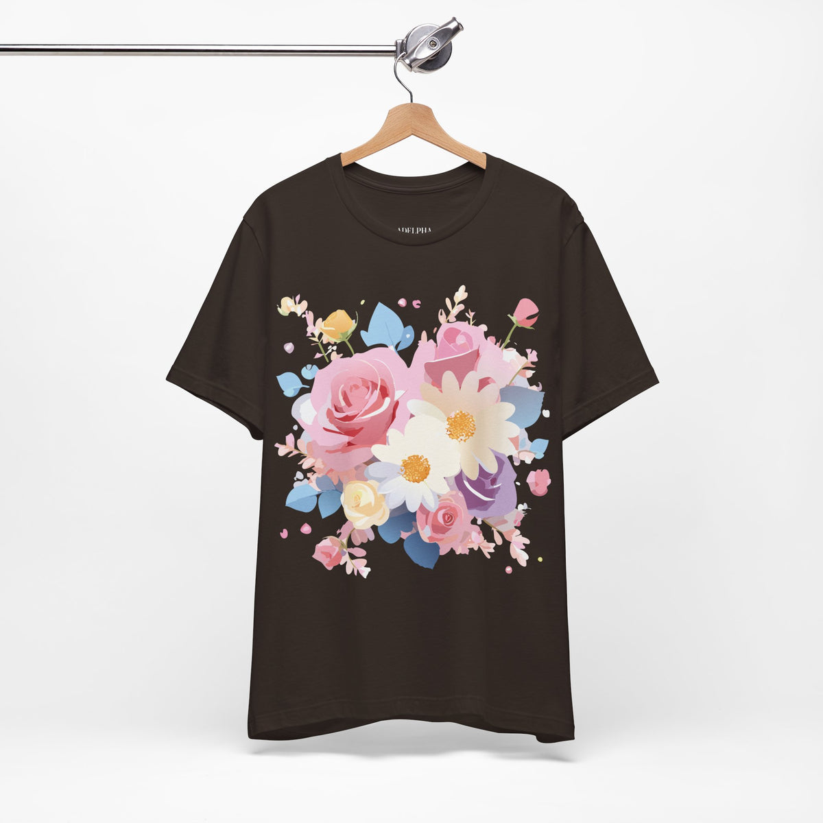 Floral Graphic Tee Shirt - Bella+Canvas Unisex 100 Cotton 12