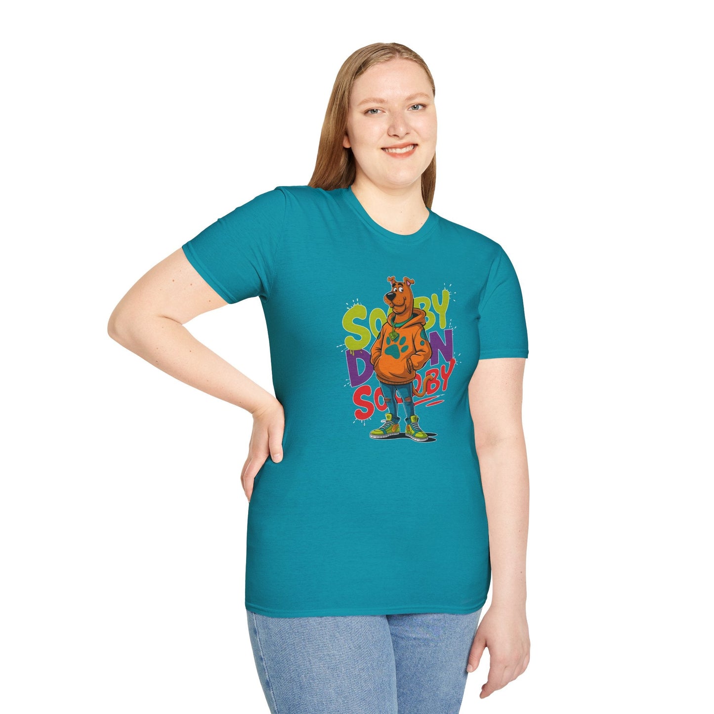 Unisex Cartoon T Shirt With Animation And Funny Animals Tee Gildan Softstyle 64000