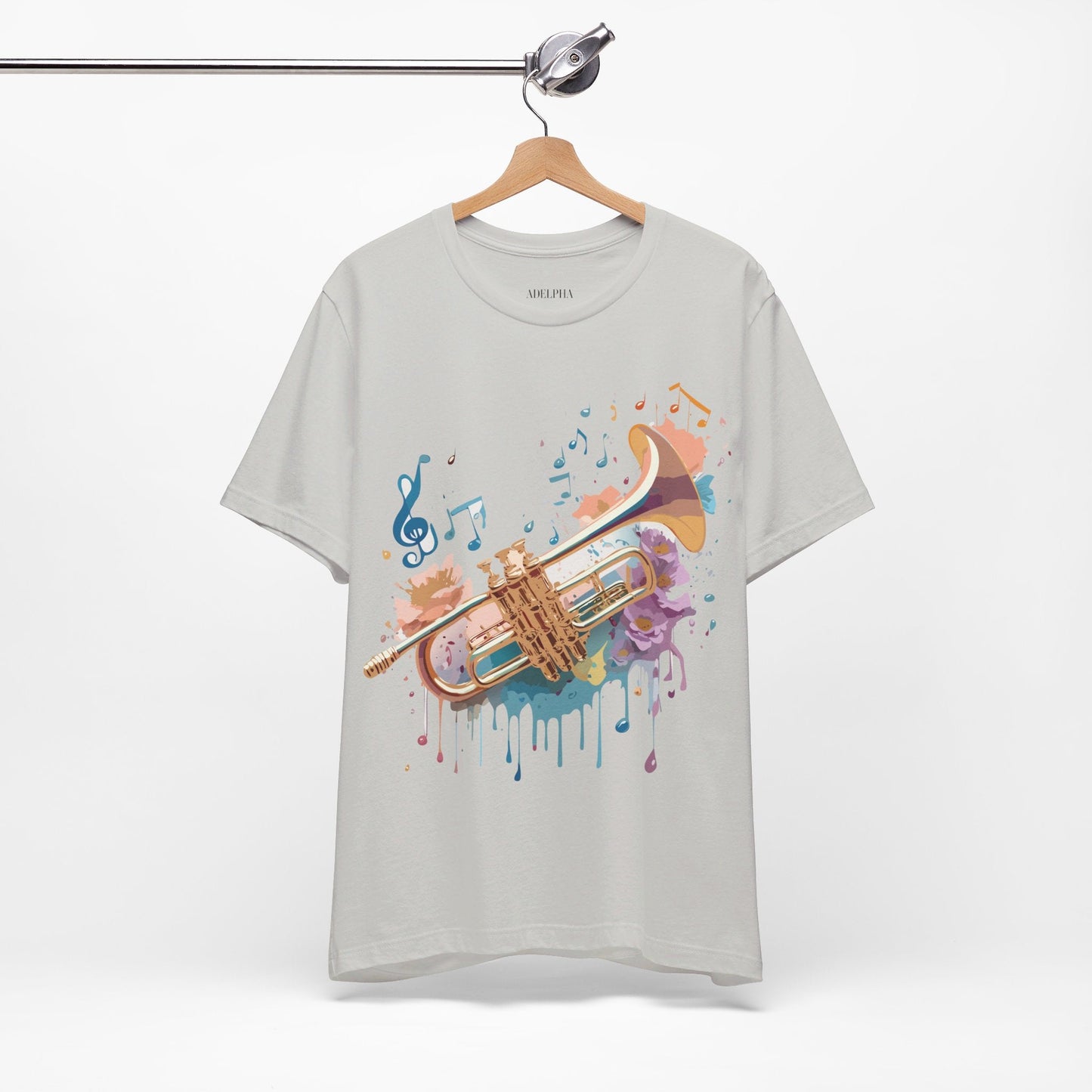 Music Graphic T Shirt Unisex Vintage Inspired Art Tee Adelpha Short Sleeve Design