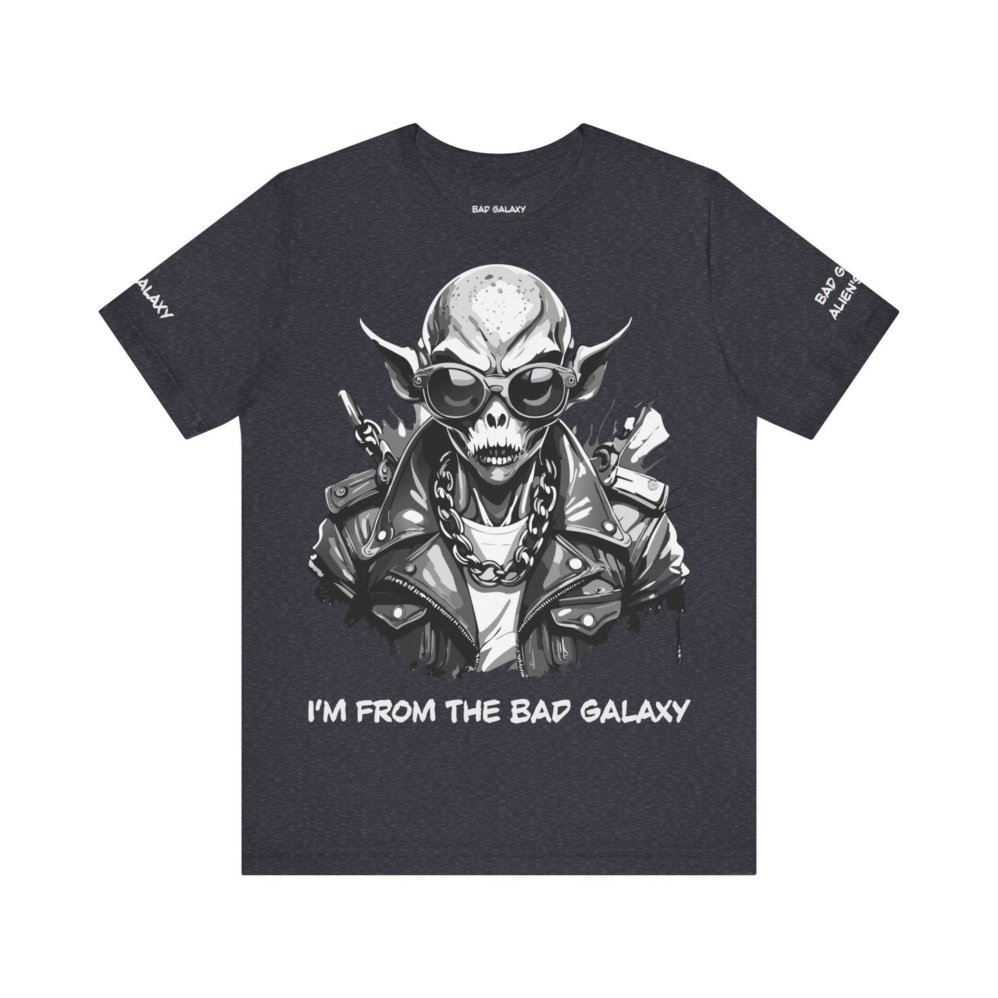 Alien Tee Shirt From Bad Galaxy Made To Order Free Shipping 100 Percent Cotton Eco Friendly In USA