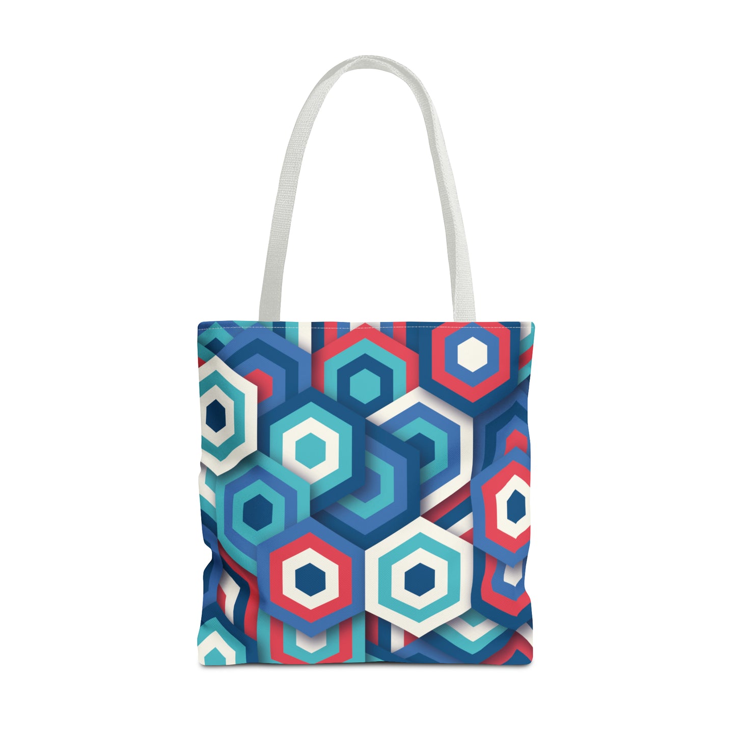 Bolsa de lona con estampados abstractos 