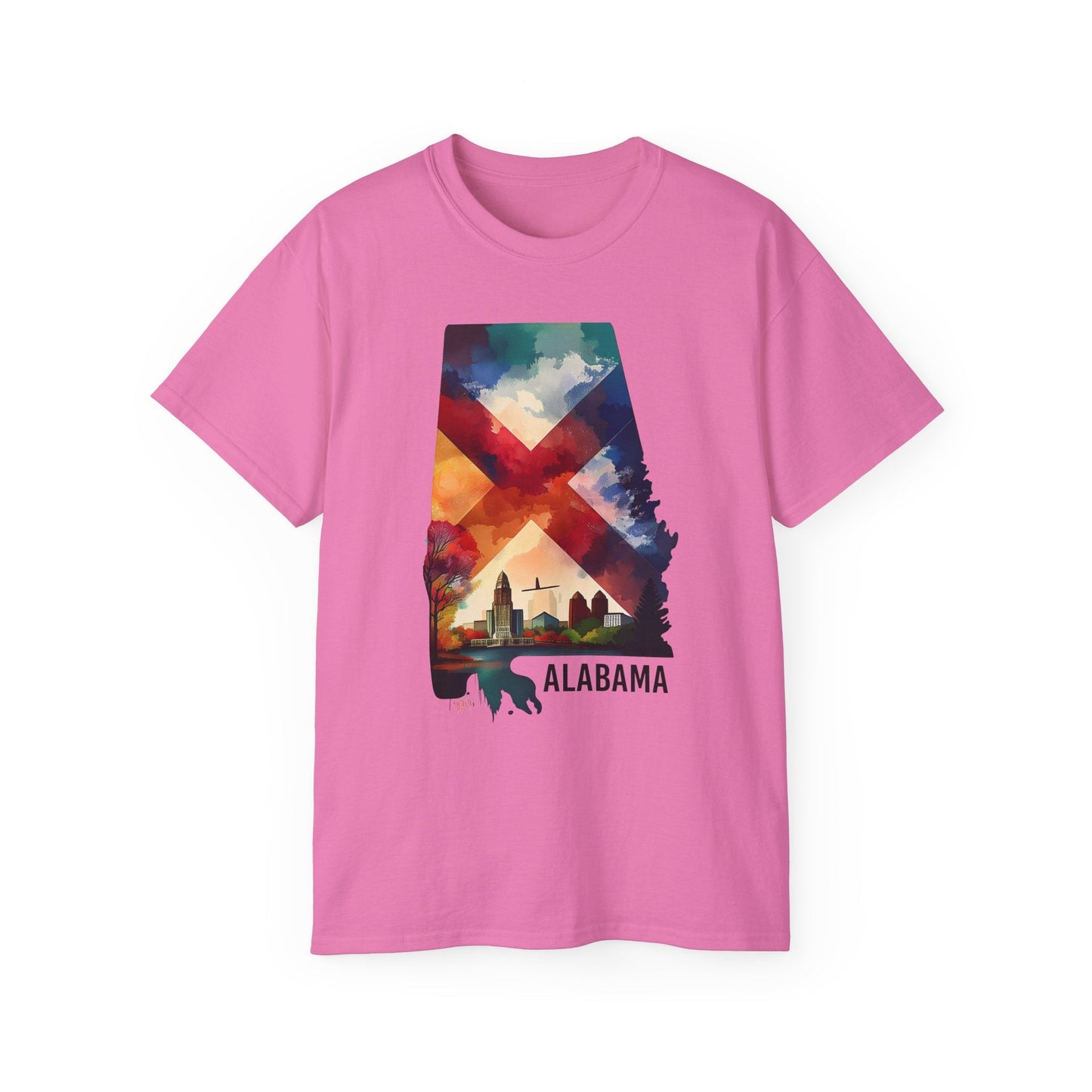 Alabama Graphic Unisex 100 Cotton T‑Shirt 1