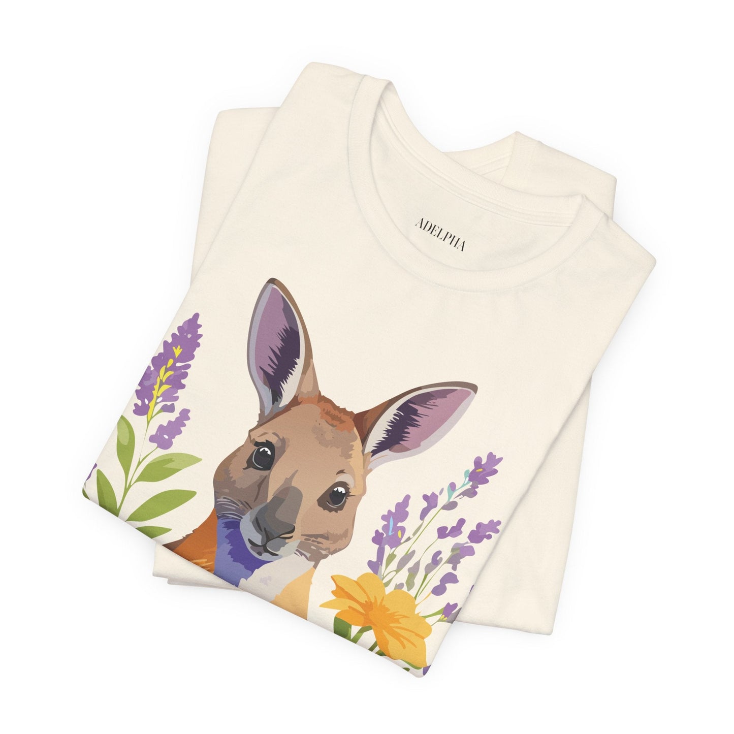 Kangaroo Graphic Unisex 100 Cotton Vintage Animal Artwork Tee 1