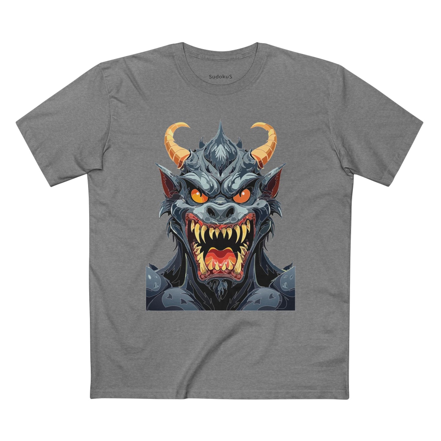 Cartoon Monsters Graphic Unisex 100 Cotton Staple Tee 3