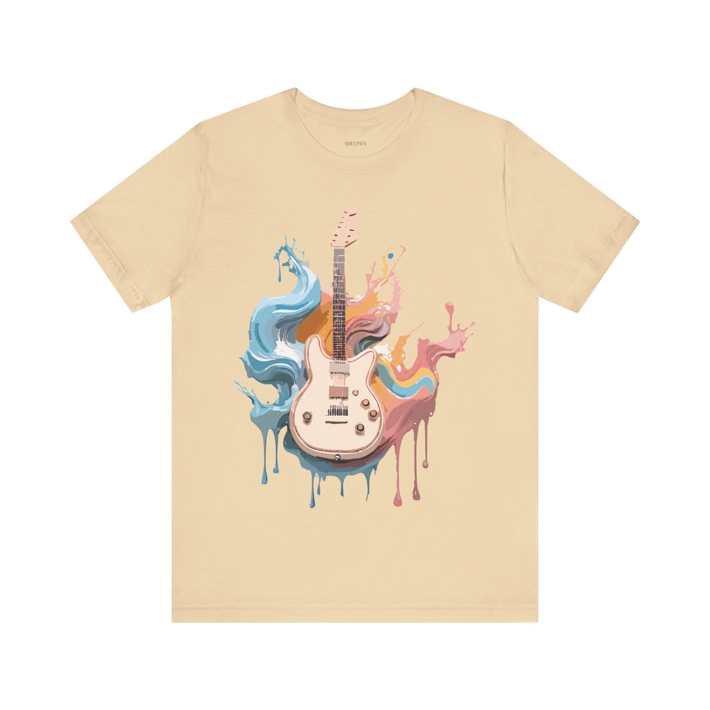 Music T Shirt Unisex Graphic Tee Featuring Original Adelpha Artwork Vintage Inspired Design
