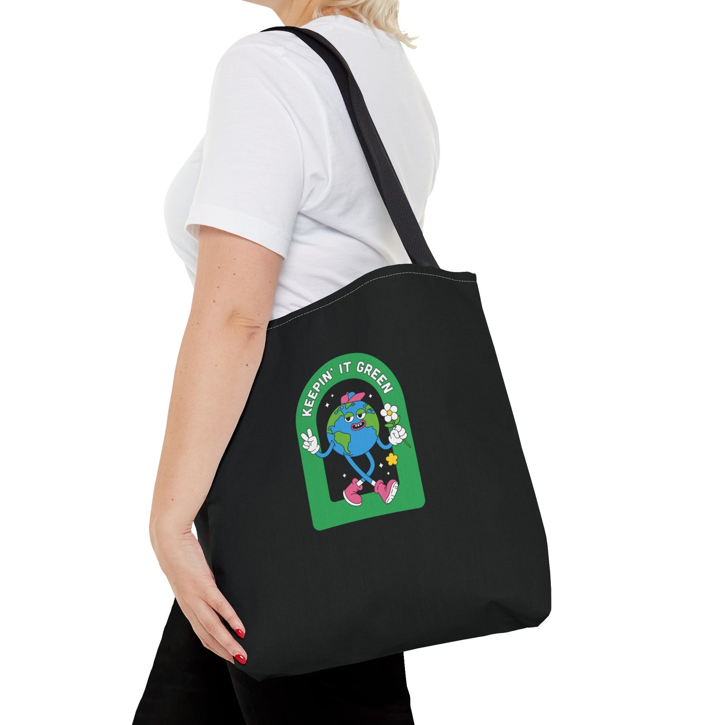 ECO BLACK COLOR CANVAS BAG HIGH-QUALITY 100% SPUN POLYESTER 3 SIZES BAG-E6