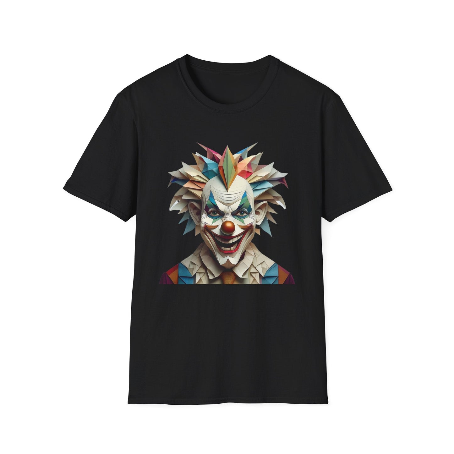 Clown Shirt Unisex Funny Circus Tee Gildan Softstyle 64000 Short Sleeve Cotton Tee