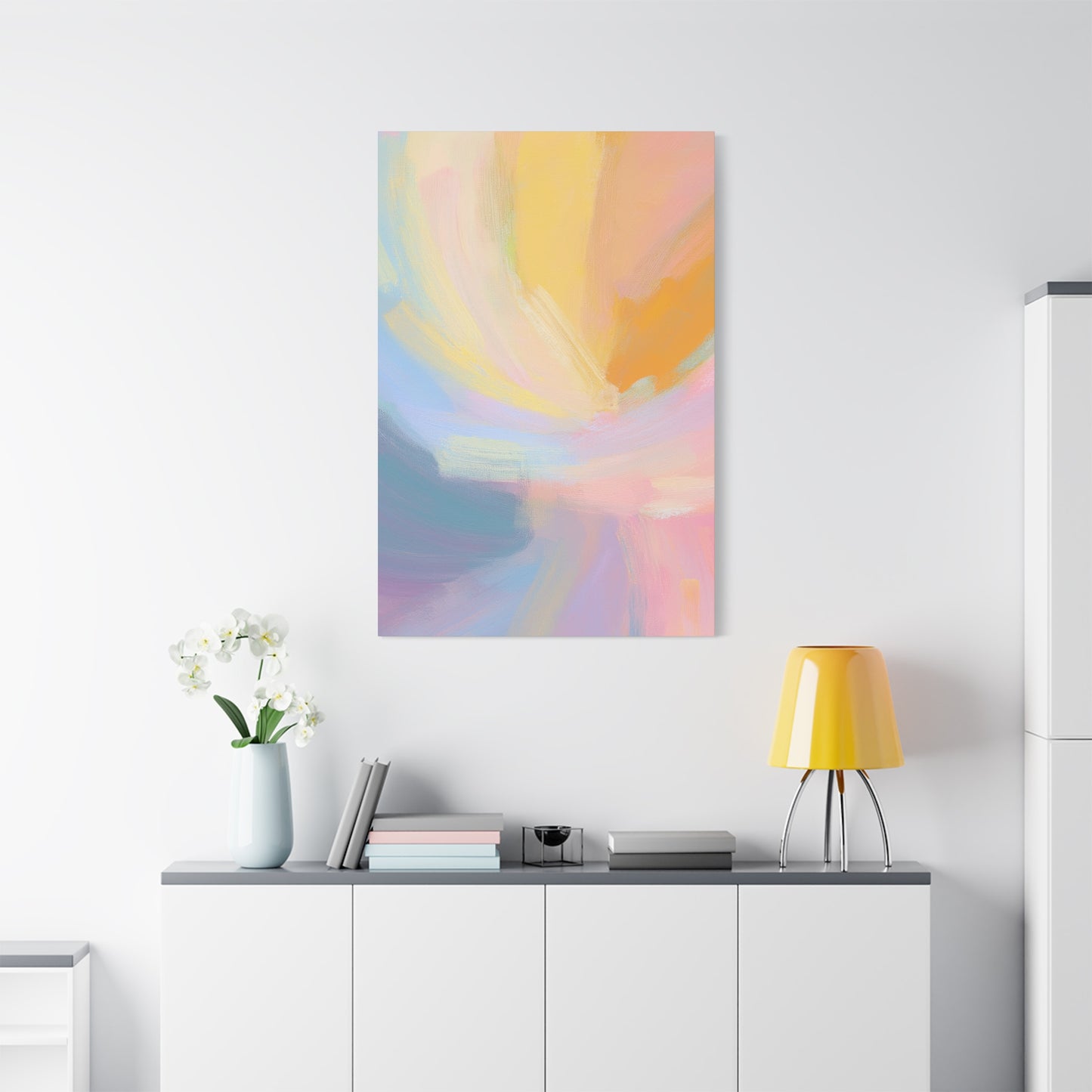 Abstract Pastel Painting Print Canvas 20x24,20x30,24x30 24x32,24x36,30x40 32x48,36x48,40x60 Pine-Wood Inner Frame ABS-95