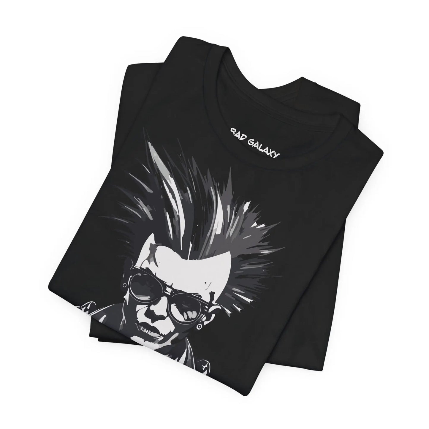 Bad Galaxy Punk Rock Tee Shirt Lightweight Fabric Made To Order 100 Percent Cotton Eco Friendly Inks