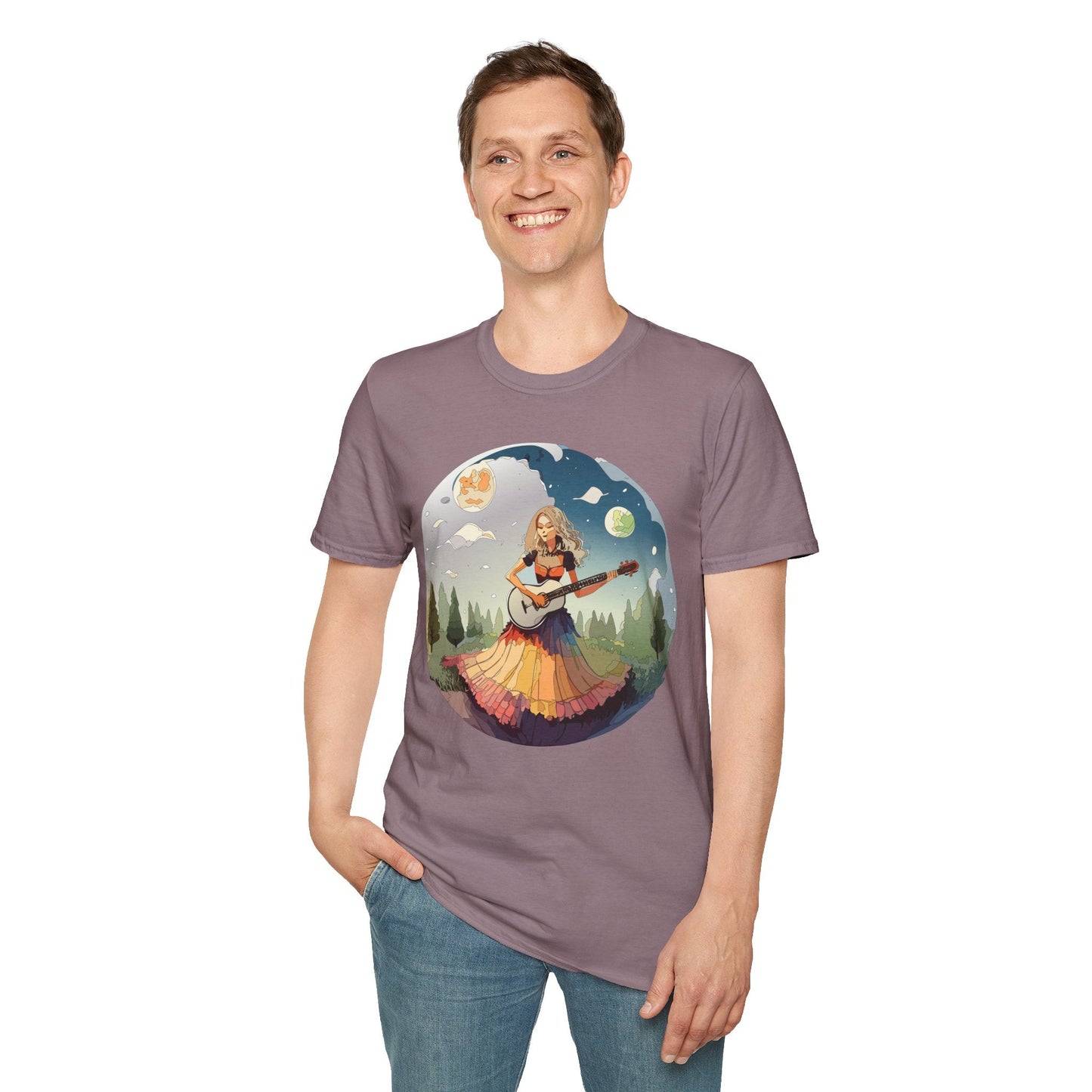 Womens Graphic T Shirts Art Design Tee Softstyle 64000 Ring Spun Cotton Comfort Everyday