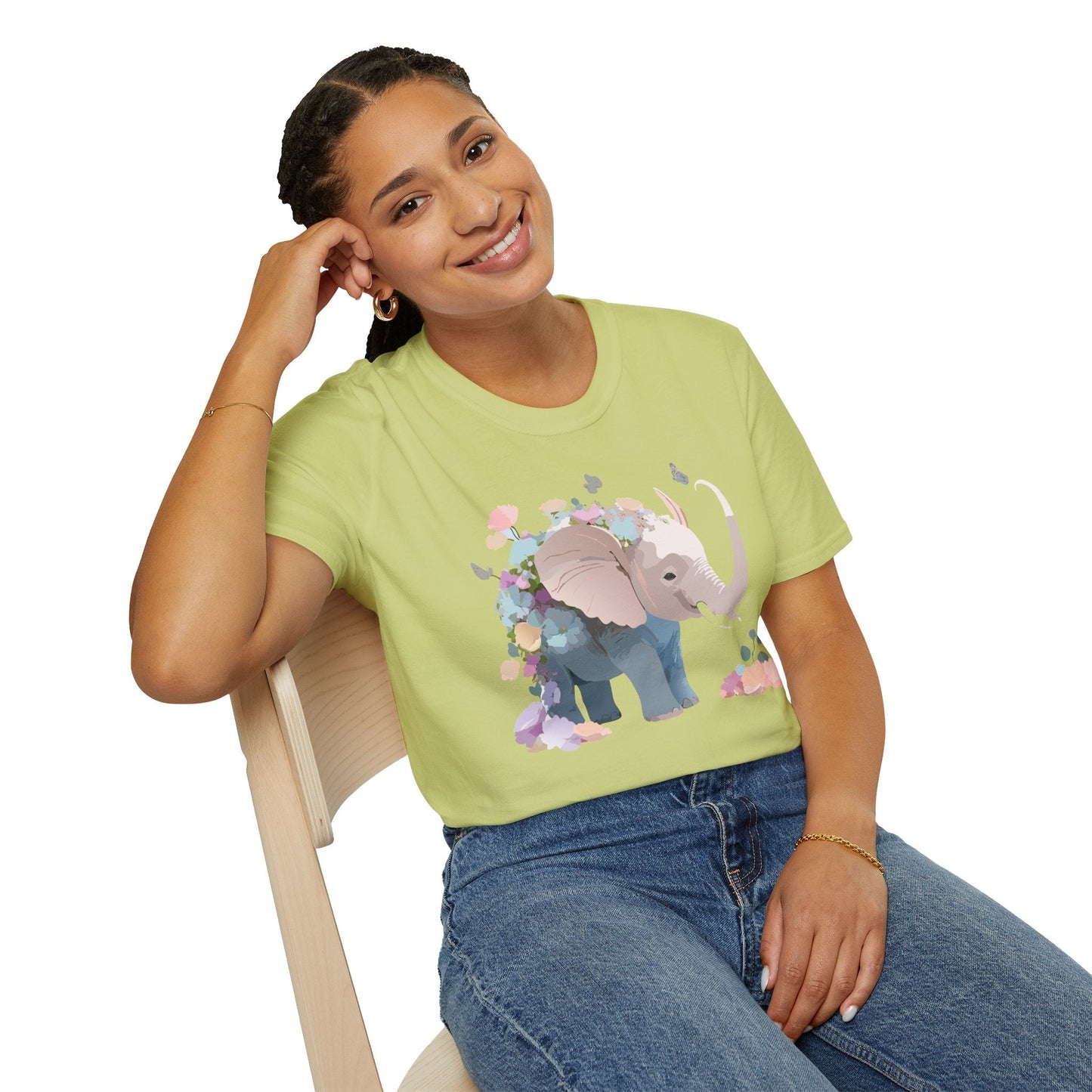 Elephant T Shirt Unisex Softstyle 64000 Elephant Tee Premium Comfort Everyday Wear