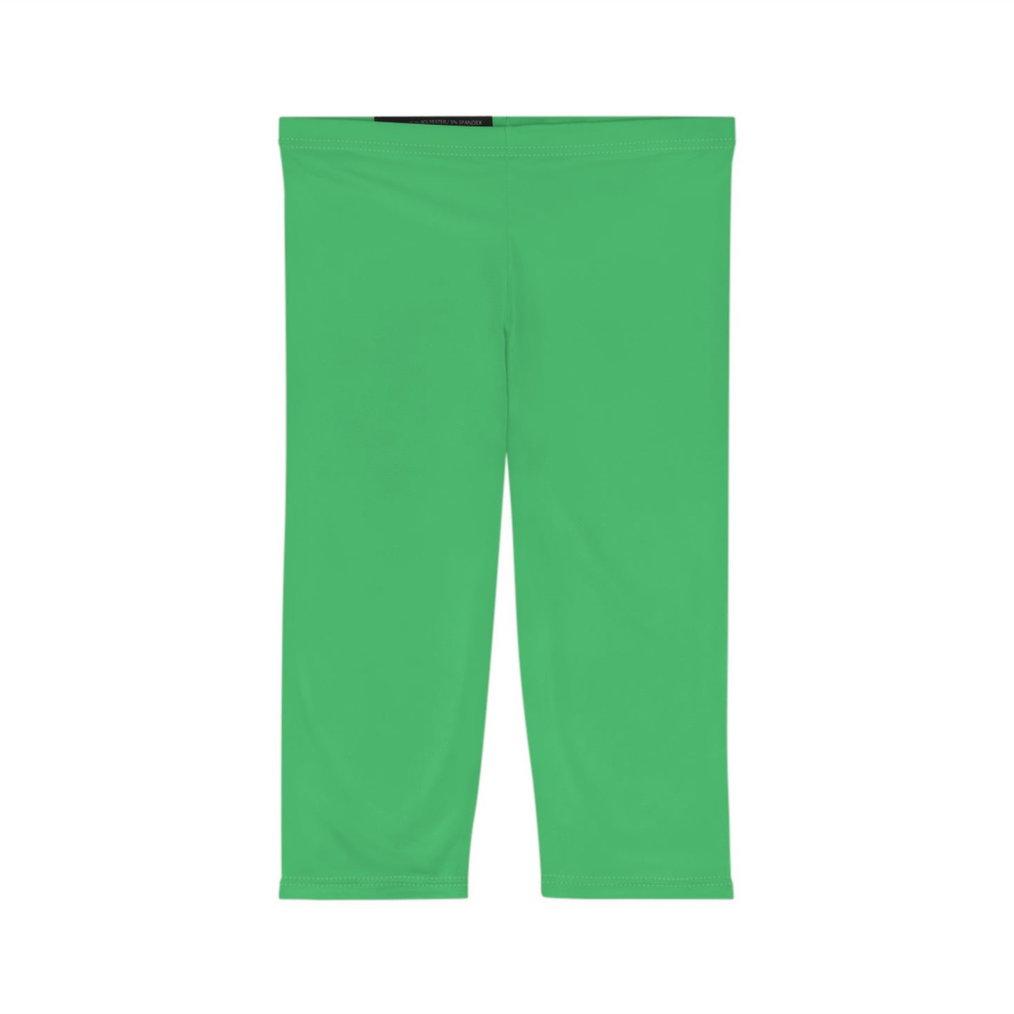 Emerald Color Women's Brushed Suede Poly Span Casual Capri Leggings XS-2XL