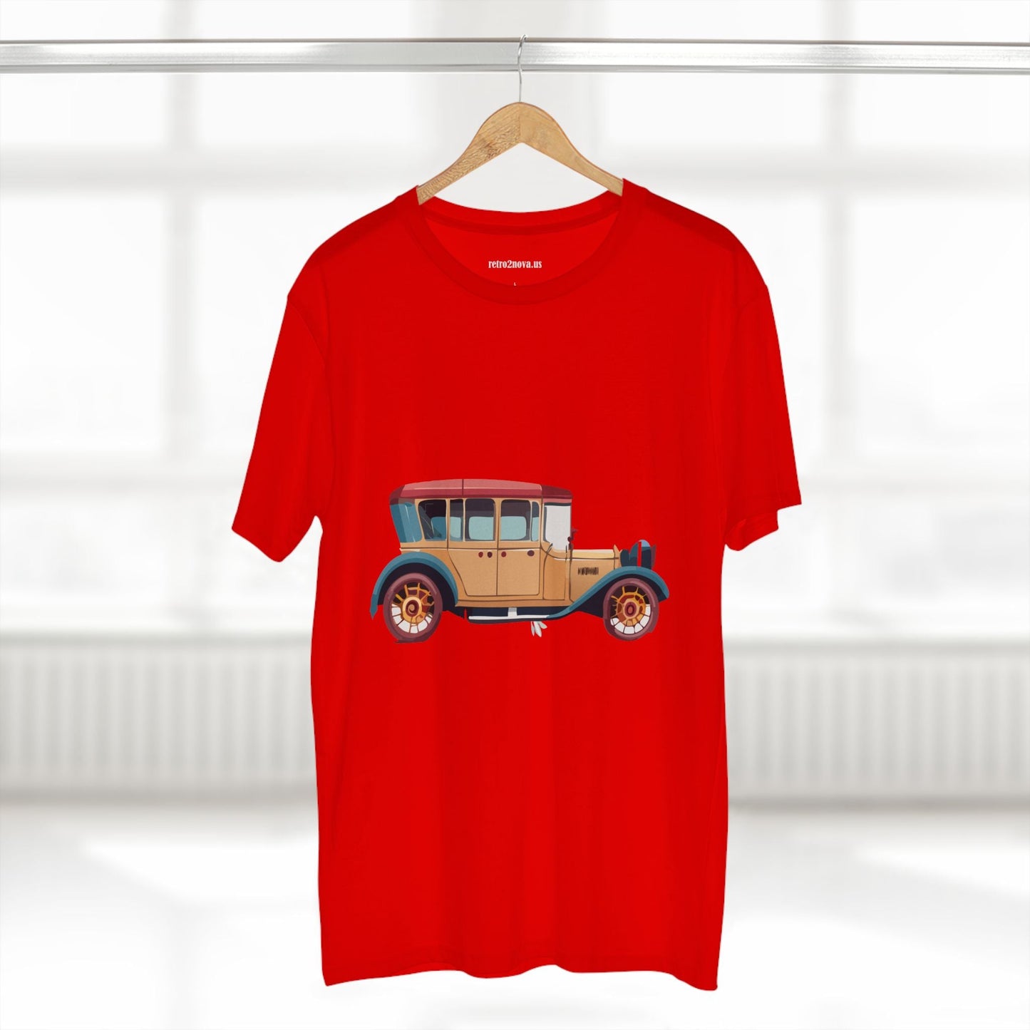 Retro Car Shirts Vintage Car Shirts RC5 Unisex Premium Cotton Art Tee With Original Design
