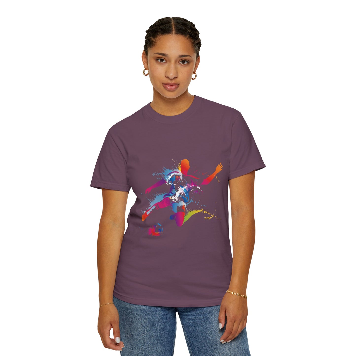 Unisex T-shirt with sports art design