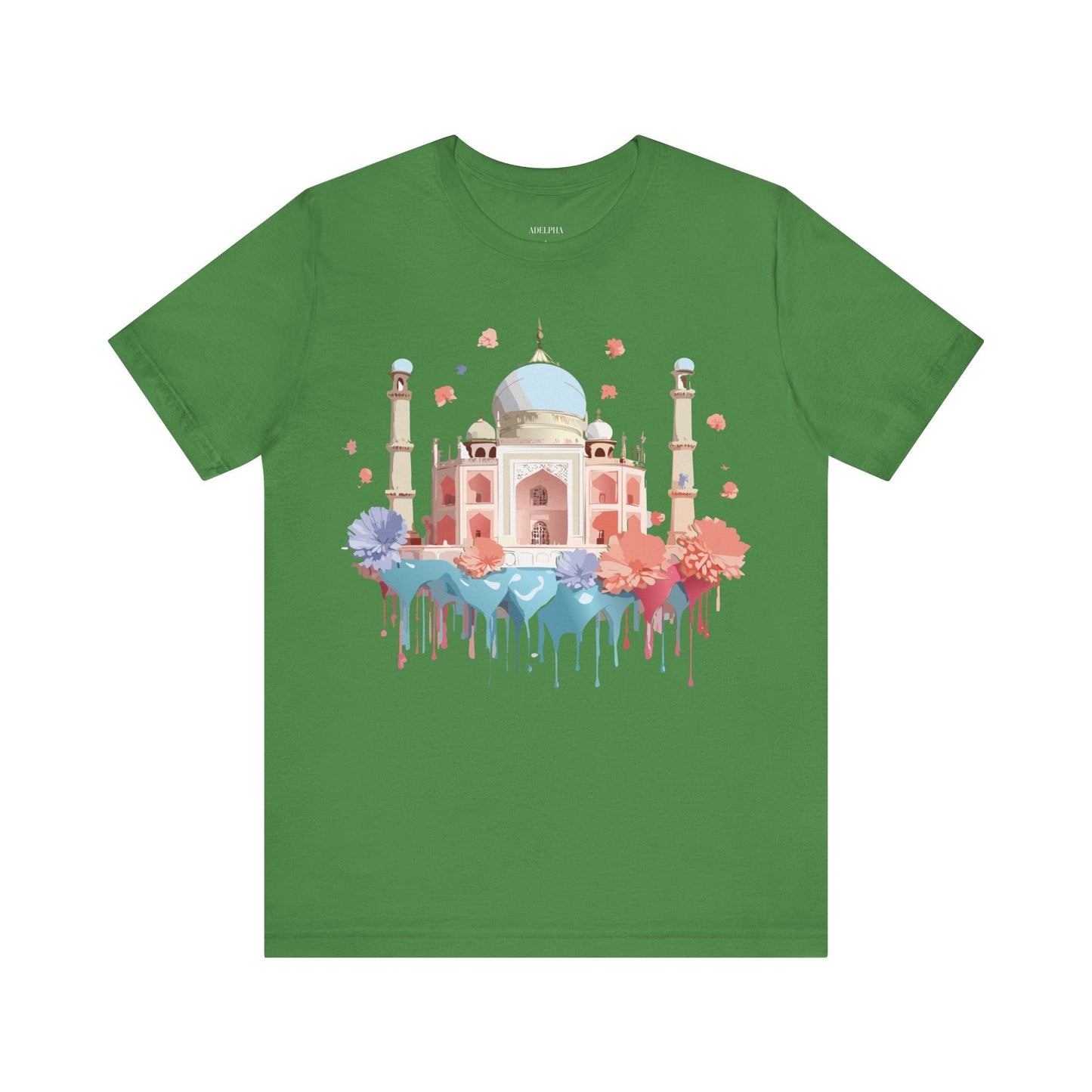 Taj Mahal Graphic Tee Unisex Short Sleeve Shirt By Adelpha Vintage Inspired Artwork