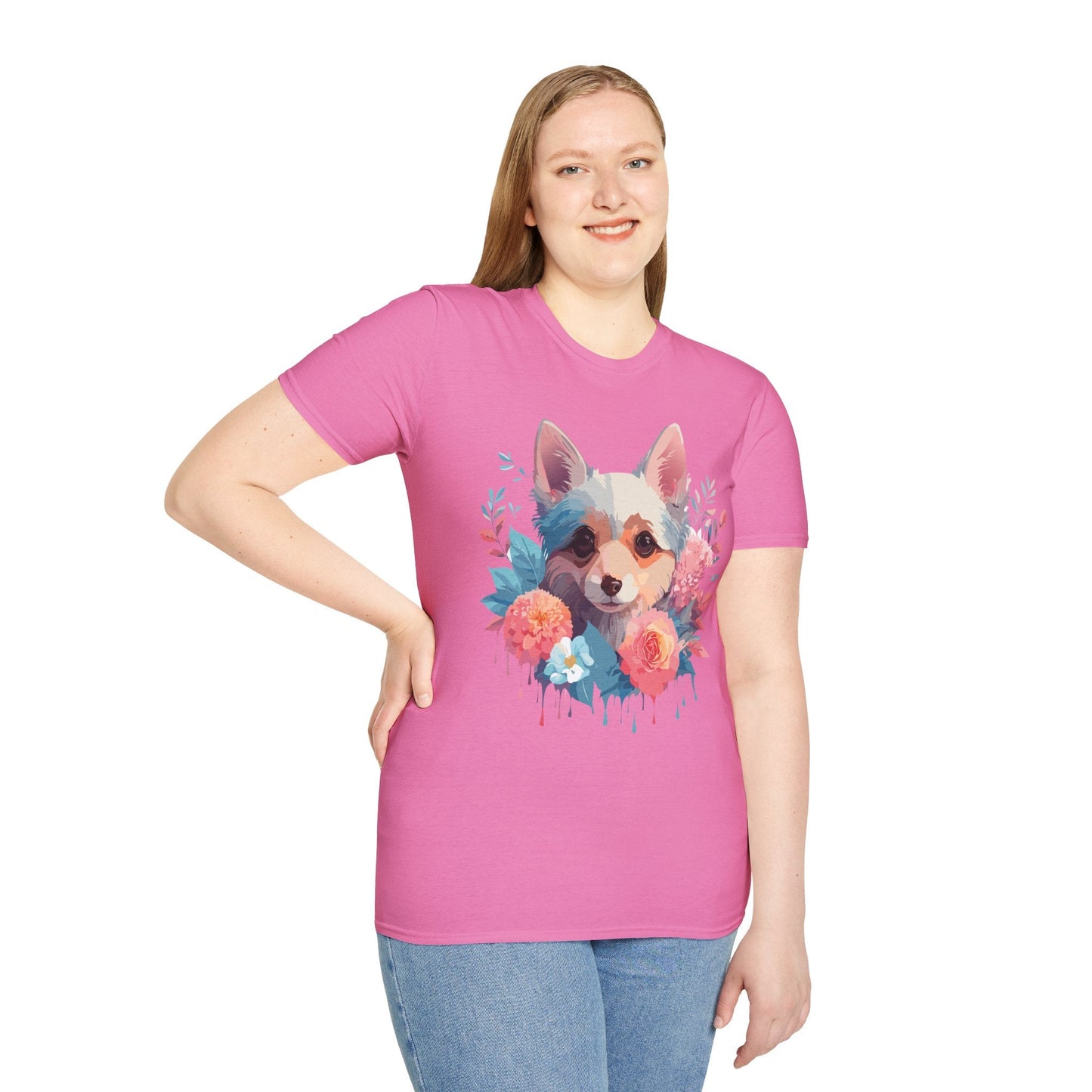 Dog Shirt Unisex Animal Print Tee With Cute Dog Designs And Comfort