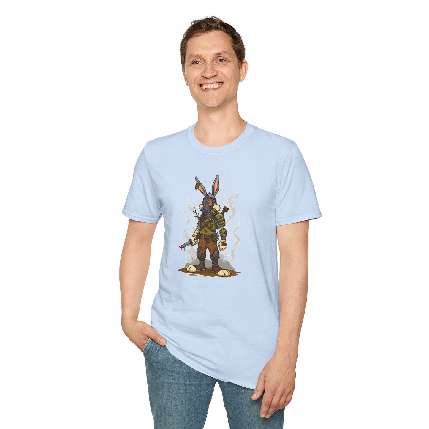Bugs Bunny T Shirt Cartoon Graphic Tee Unisex Softstyle 64000 Gildan Premium Comfort