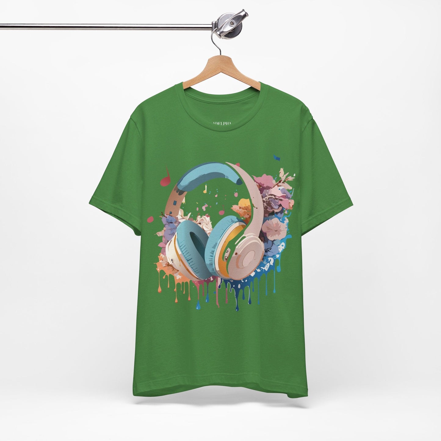 Music Graphic T Shirt Unisex Short Sleeve Tee Adelpha Vintage Inspired Art For Casual Everyday Wear