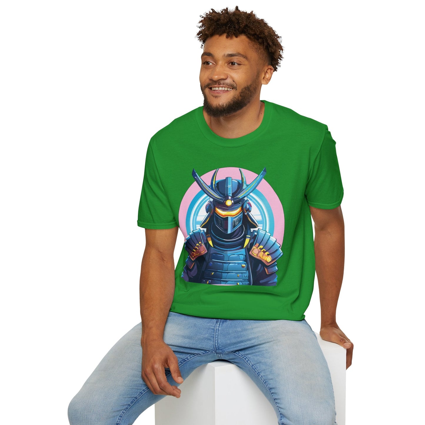 Samurai Shirt Unisex Gildan Softstyle 64000 Tee 100 Percent Ring Spun Cotton Breathable Lightweight
