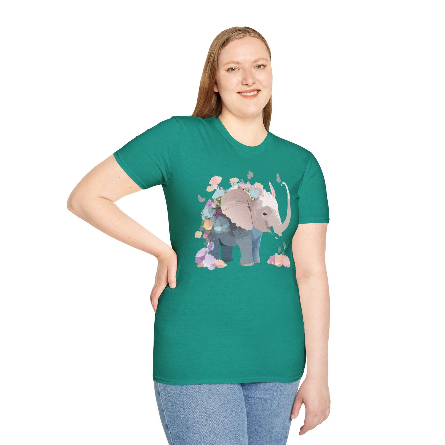 Elephant T Shirt Unisex Softstyle 64000 Elephant Tee Premium Comfort Everyday Wear