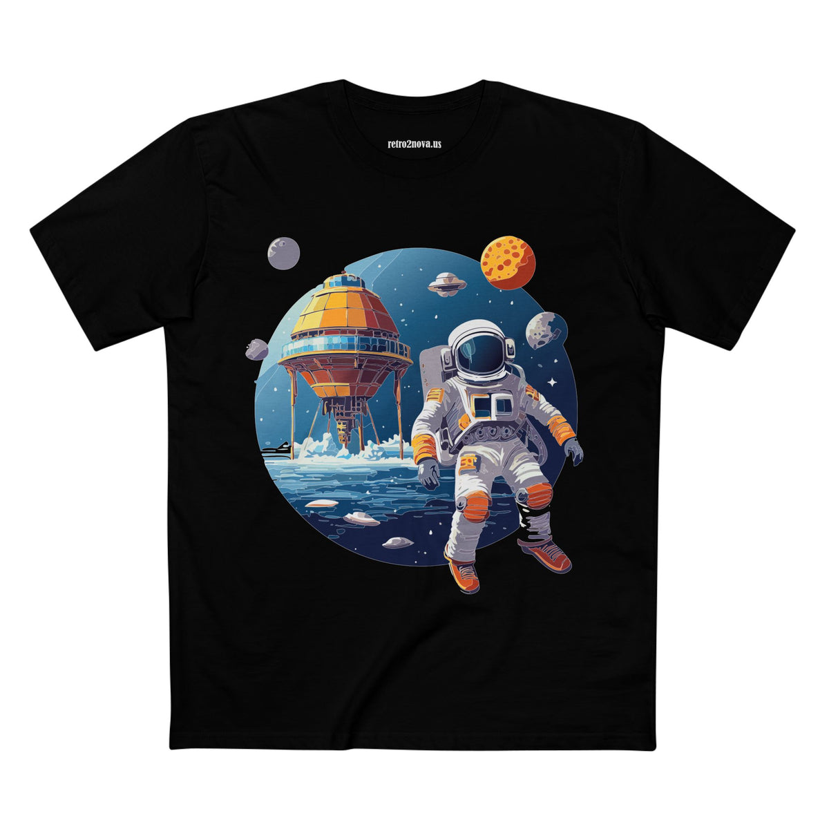 Cosmos Astronaut Graphic Tee Staple Unisex 100 Cotton Tee Shirt - CS-38