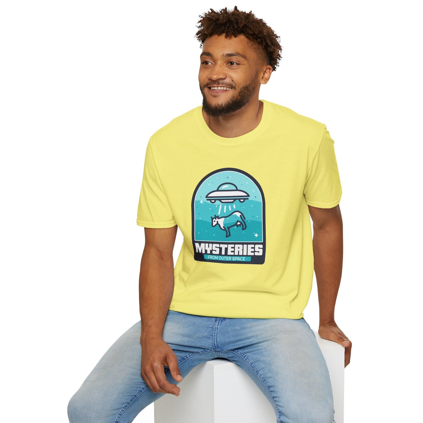 Mysteries UFO Abduction TShirt  Retro Alien Space Graphic Tee
