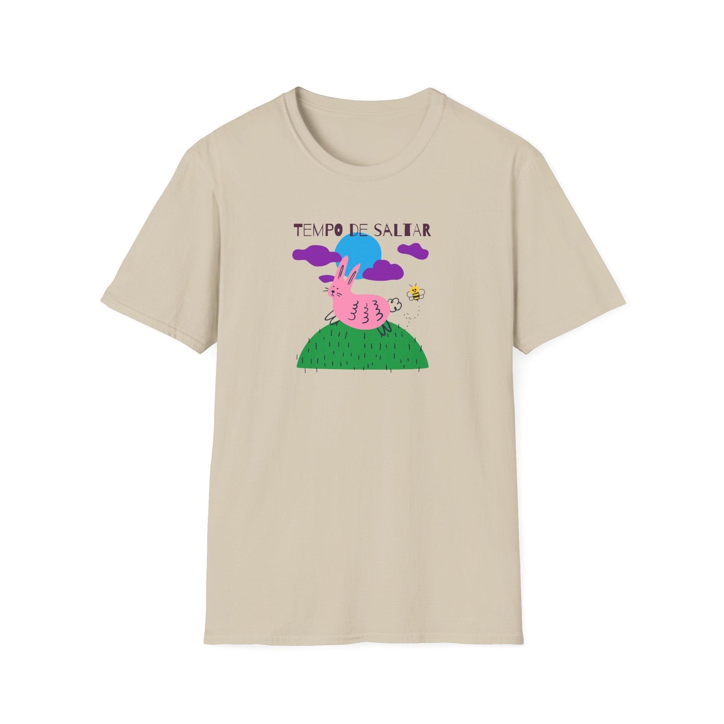 Funny Easter T Shirt Unisex Softstyle 64000 Art Design With Easter Prints 100 Percent Ring Spun Cotton