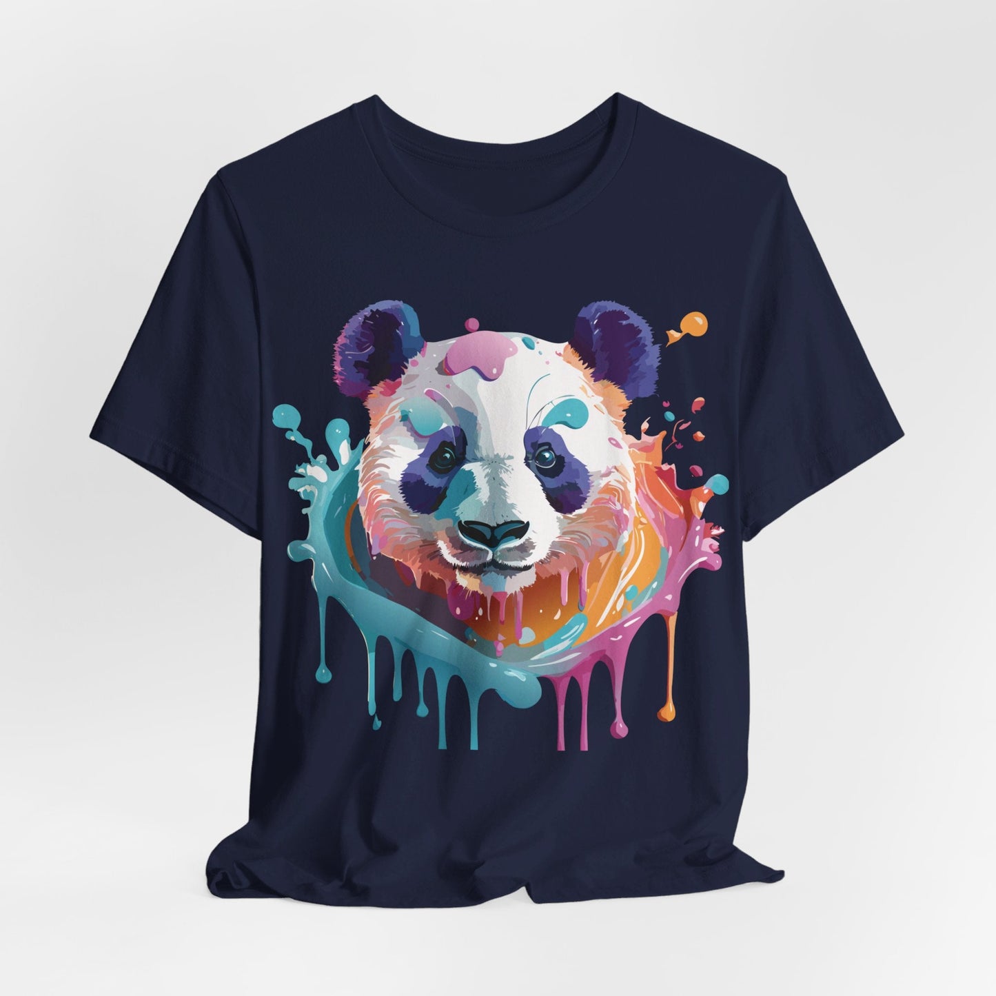 Panda Graphic Unisex 100 Cotton Vintage Art with Animal T-Shirt 12