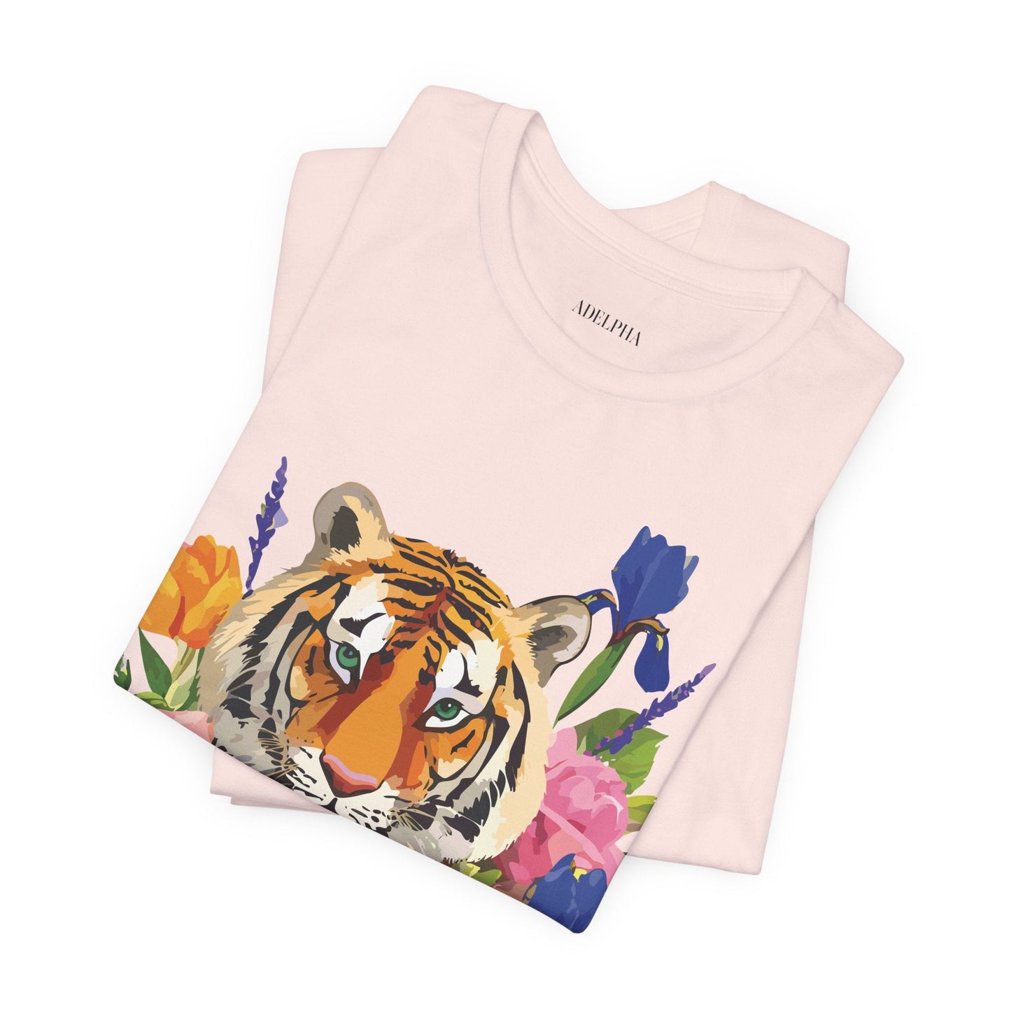 Tiger Graphic T Shirt Unisex Jersey Short Sleeve Art Design Tee Adelpha Vintage Inspired