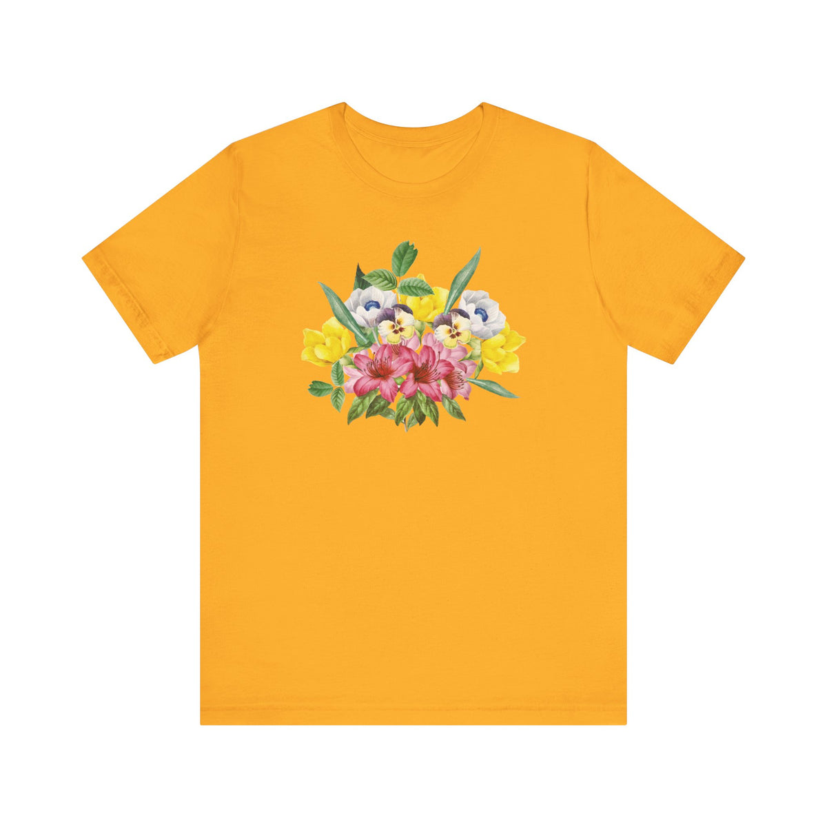 Floral Graphic Tee Shirt - Bella+Canvas Unisex 100 Cotton 49