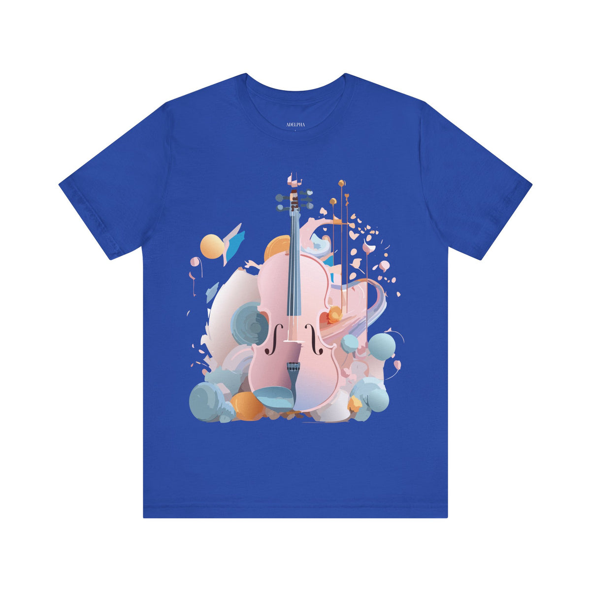 Music Graphic Unisex Cotton Bella+Canvas Tee with Art Design m102