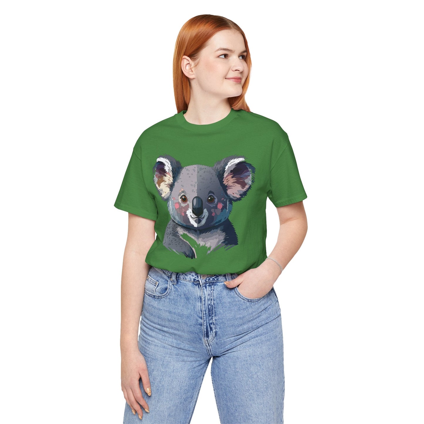 Unisex Animal Shirt With Animal Art Design Tee Wild Animals Short Sleeve Jersey Cotton
