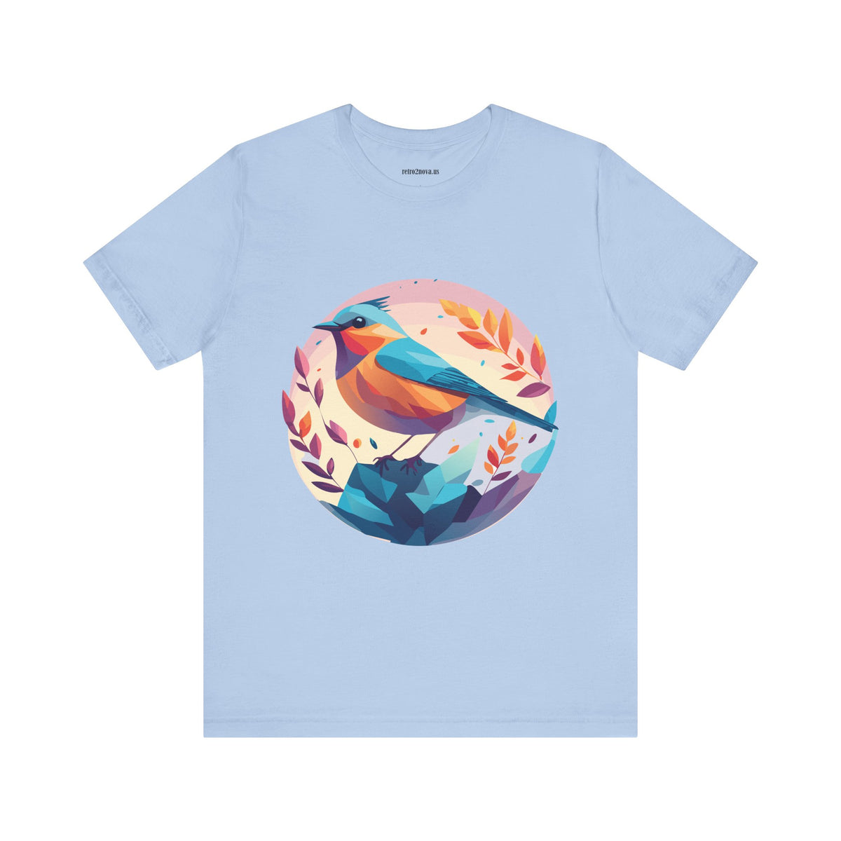 Bird Graphic Unisex Cotton Bella+Canvas Tee with Animal Design ab5