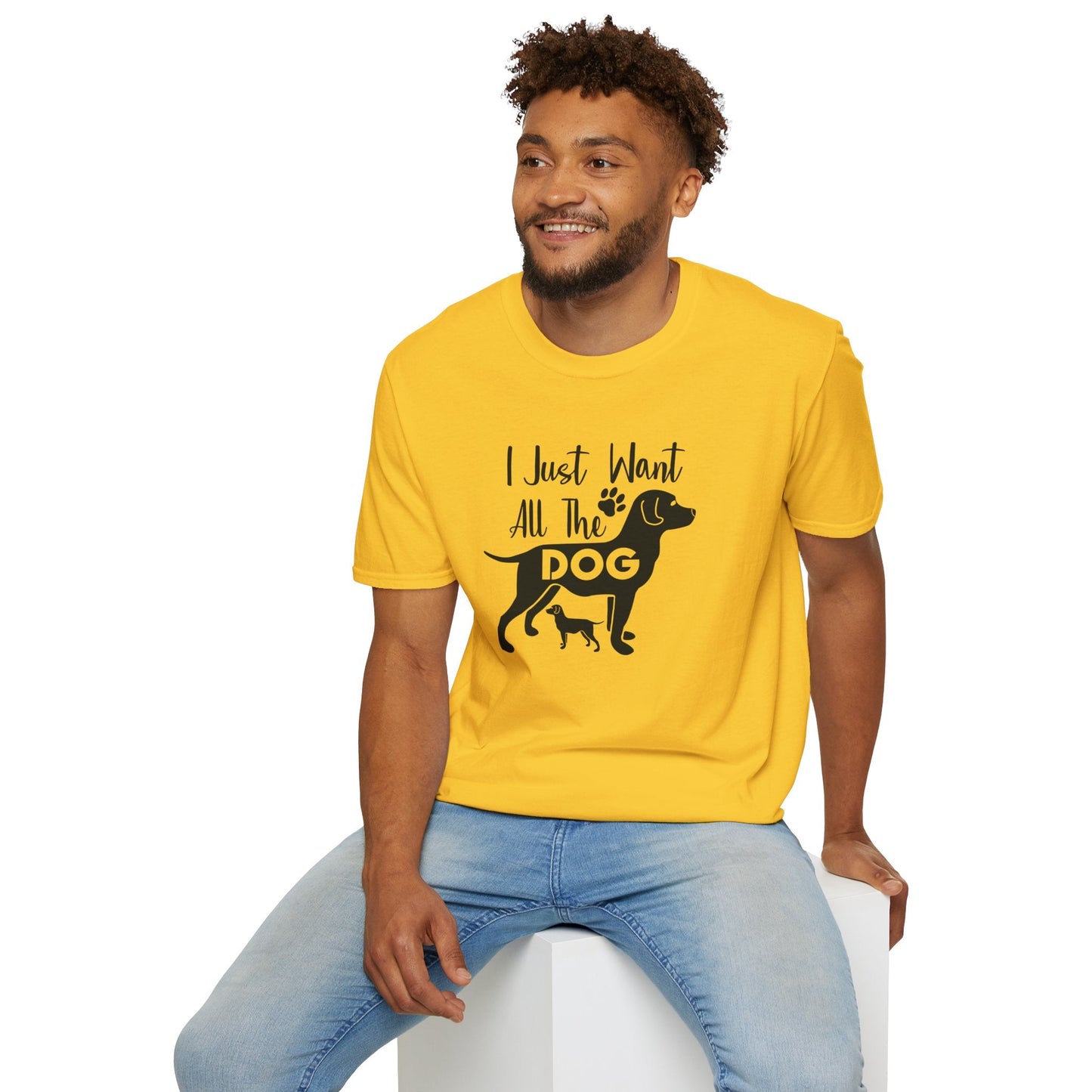 Dog Slogan T Shirts With Funny Quotes Unisex Gildan Softstyle 64000 Premium Cotton Tee