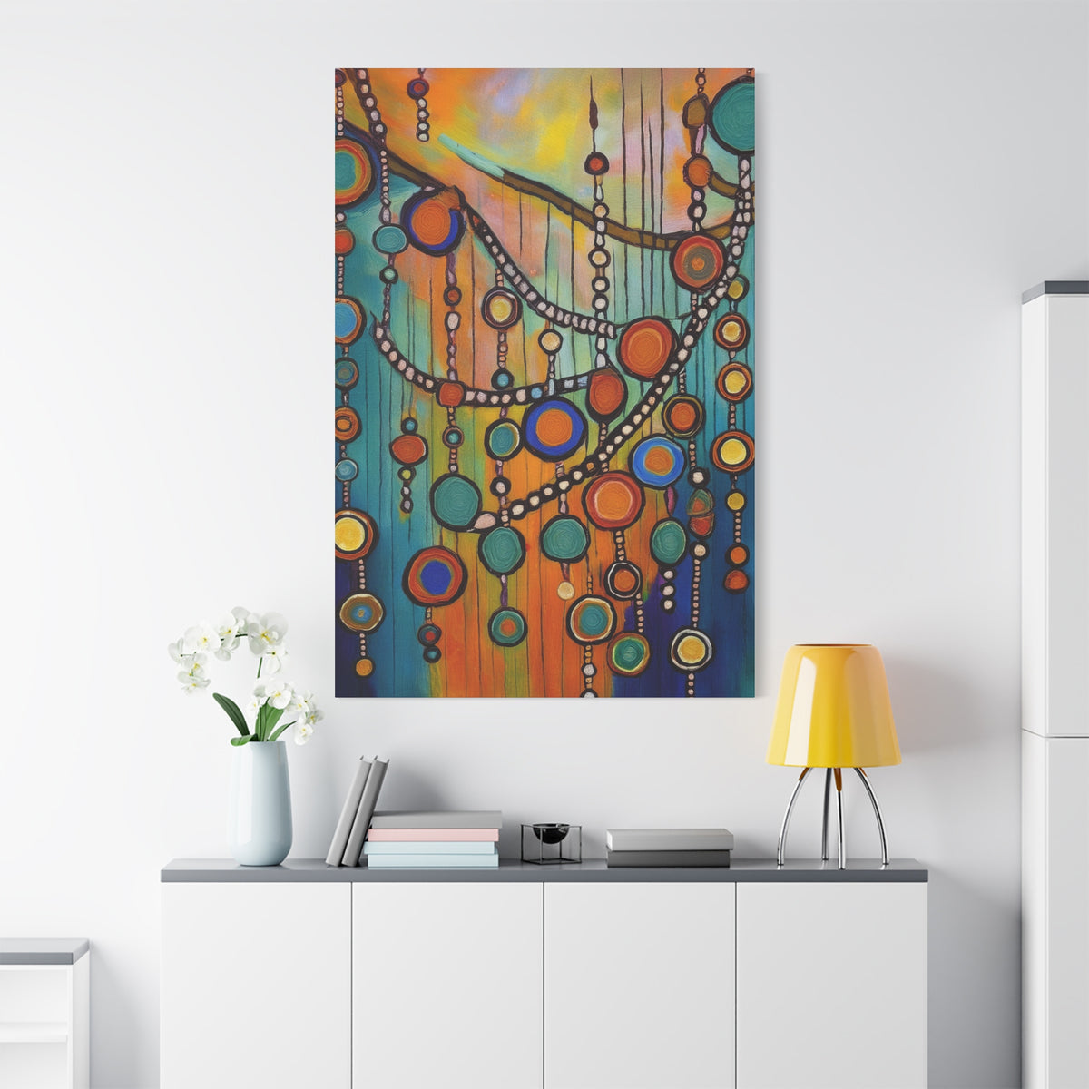 Abstract Oil Painting Print Canvas 20x24,20x30,24x30 24x32,24x36,30x40 32x48,36x48,40x60 Pine-Wood Inner Frame ABS-100