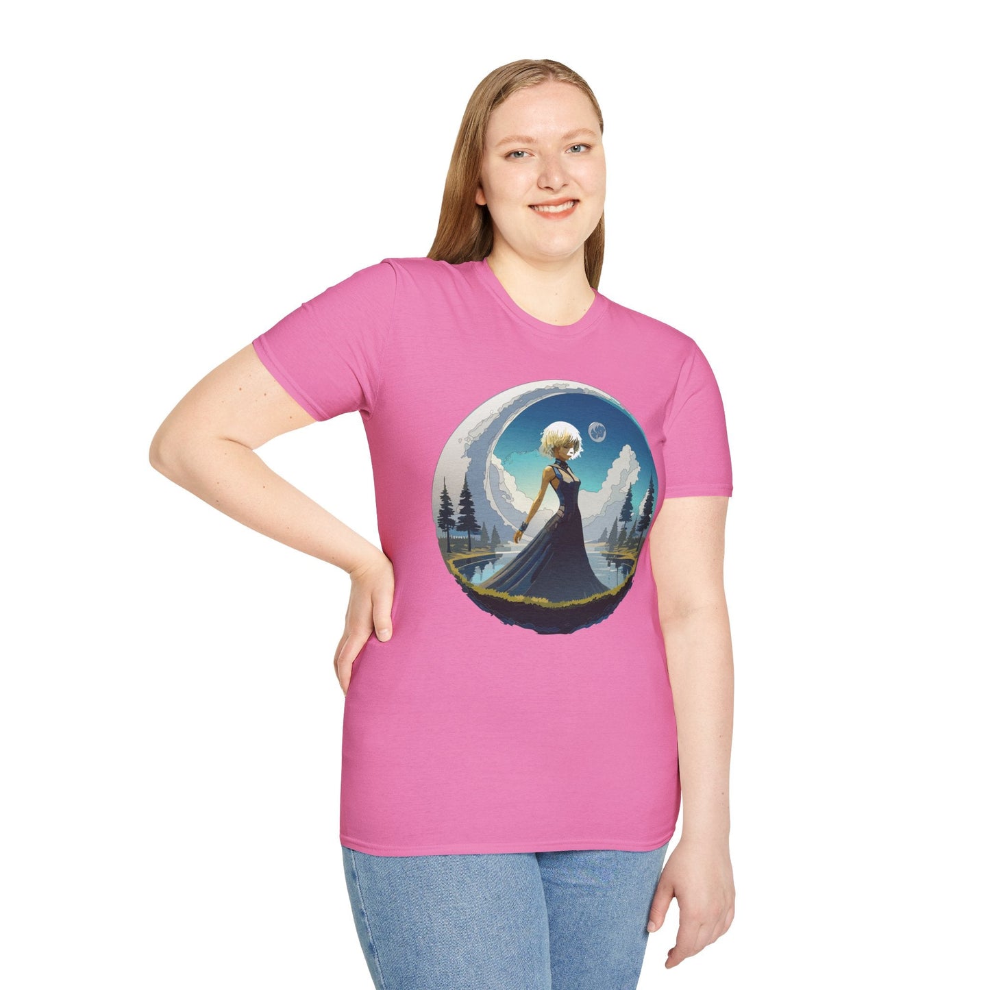 Womens Graphic T Shirt Art Design Tee Gildan Softstyle 64000 Unisex Short Sleeve
