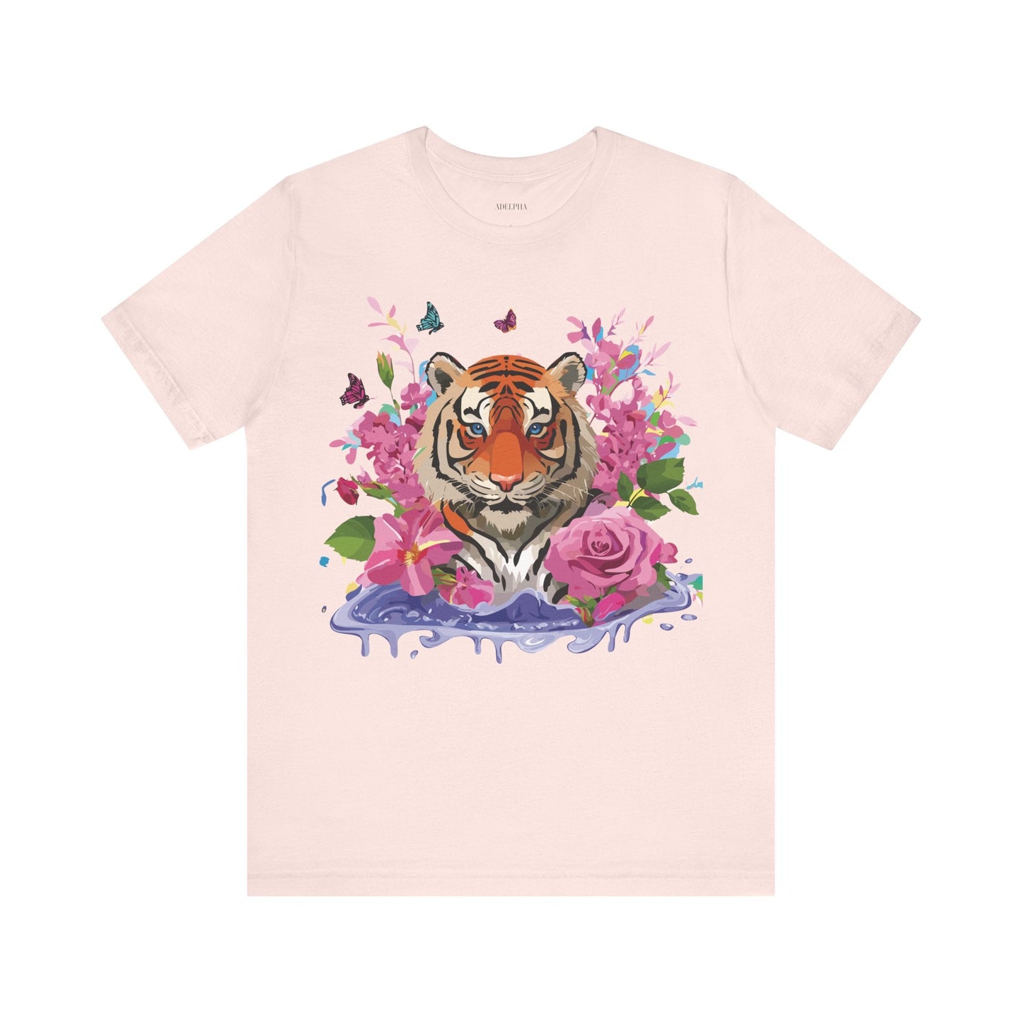 Tiger Graphic Unisex 100 Cotton Vintage Art with Animal Tee 11