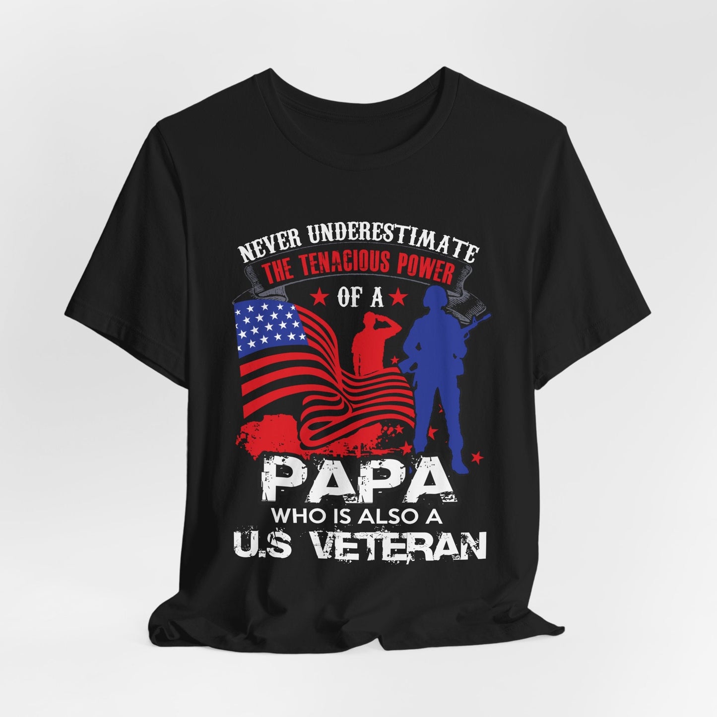 Army Veteran Patriotic Graphic Design Unisex Cotton T-Shirt v53