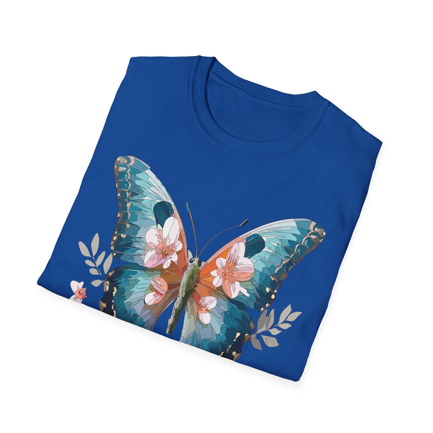 Butterfly Shirt Unisex T Shirt Monarch Butterfly Print Gildan Softstyle 64000 Cotton Tee Classic