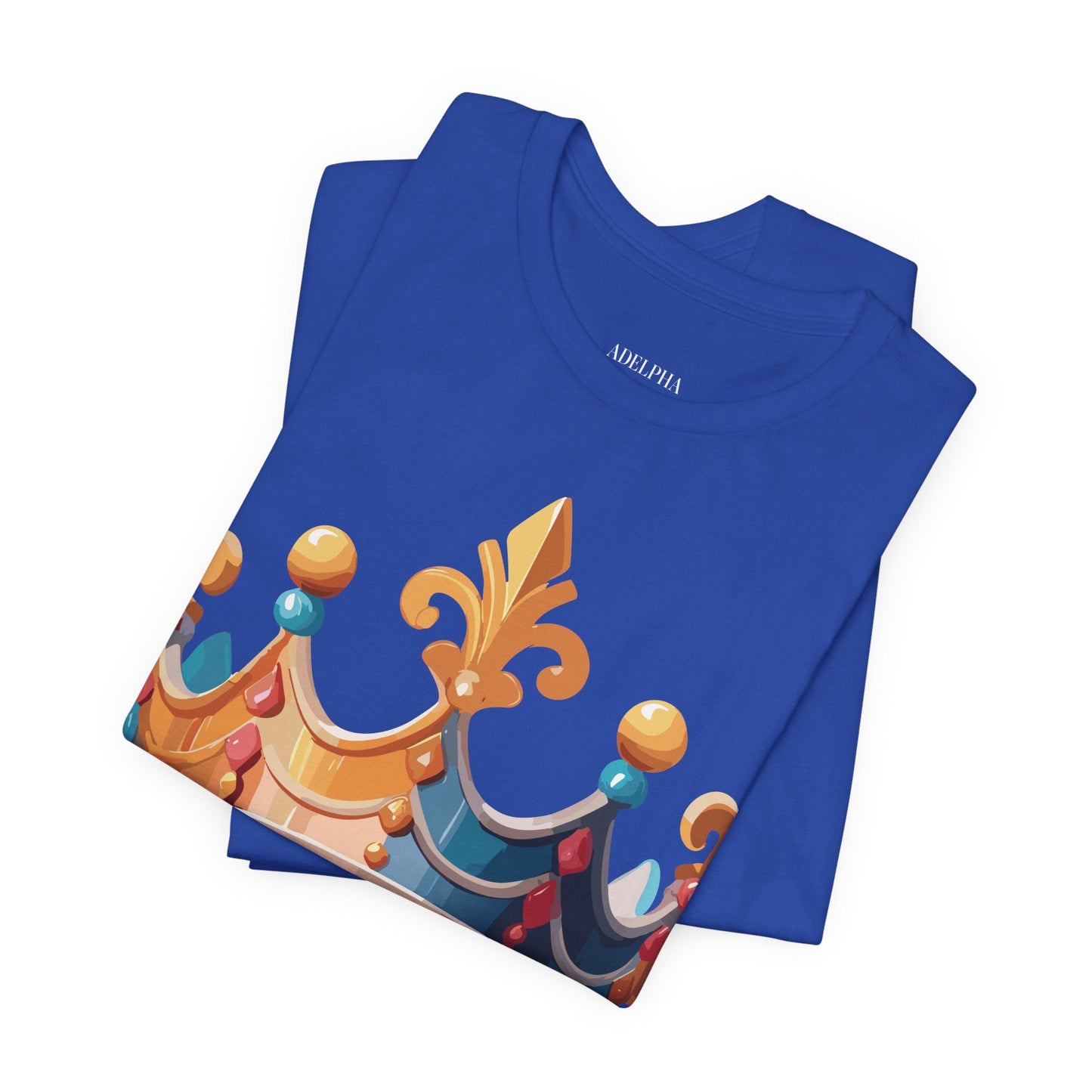 Adelpha Crown Graphic Tee Unisex Vintage Inspired Art Design Short Sleeve Shirt