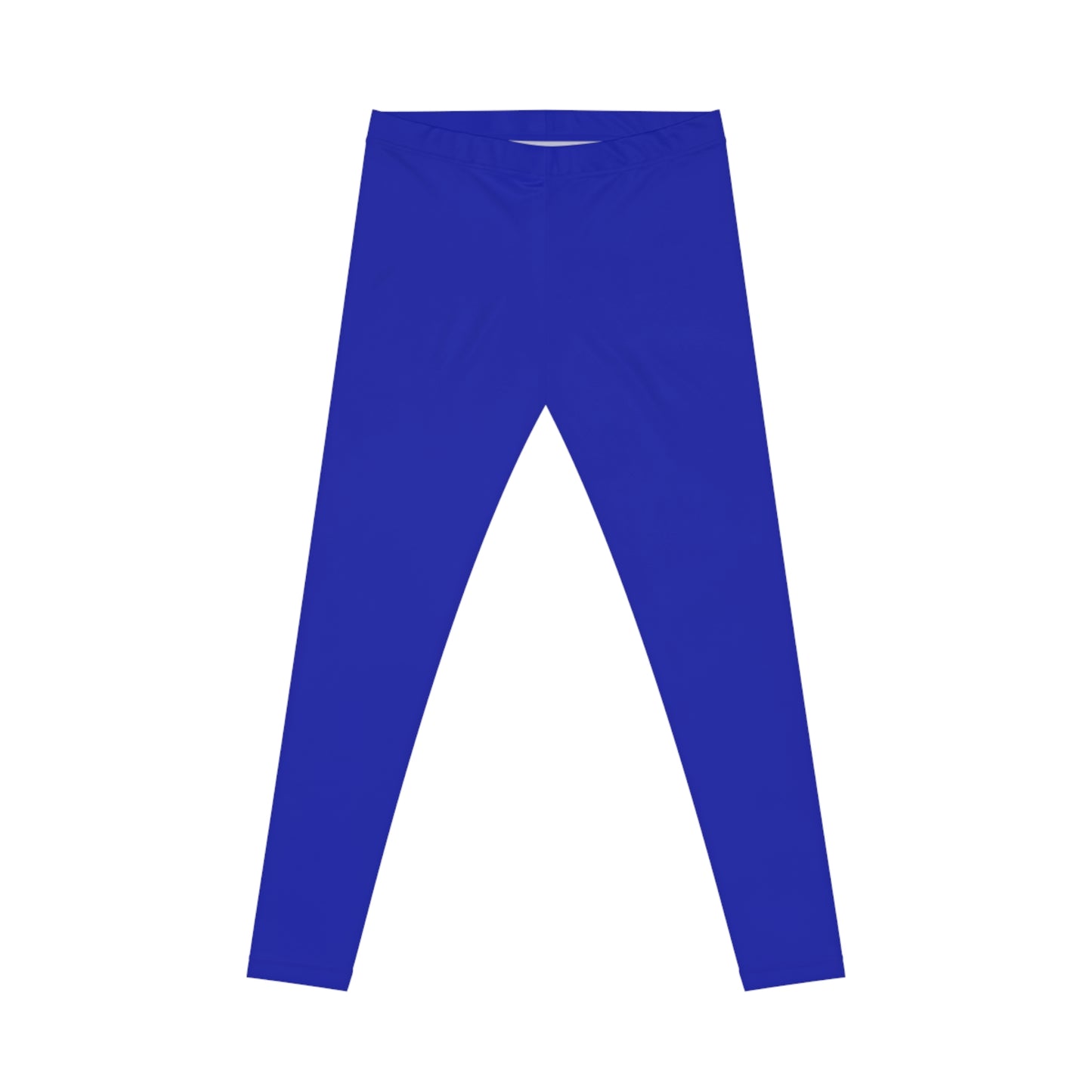 Vivid Royal Color Women's Poly-Span Casual Leggings XS-2XL