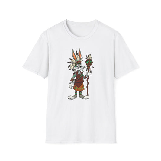 Cartoon Bunny Graphic Unisex Cotton Animal Animation Artwork Design Tee 44