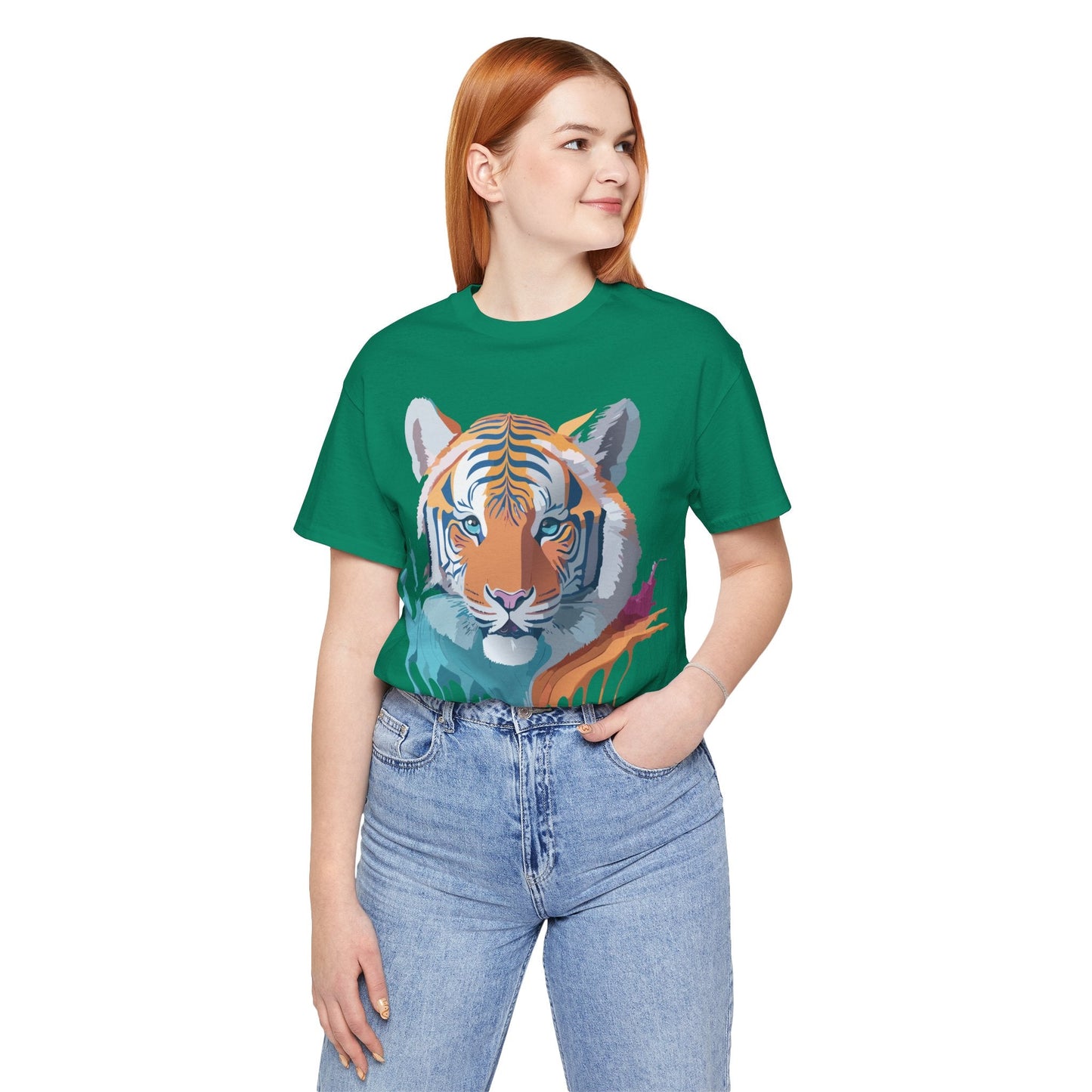 Tiger Graphic Tee Unisex Jersey Short Sleeve Vintage Inspired Artwork Adelpha Art Design