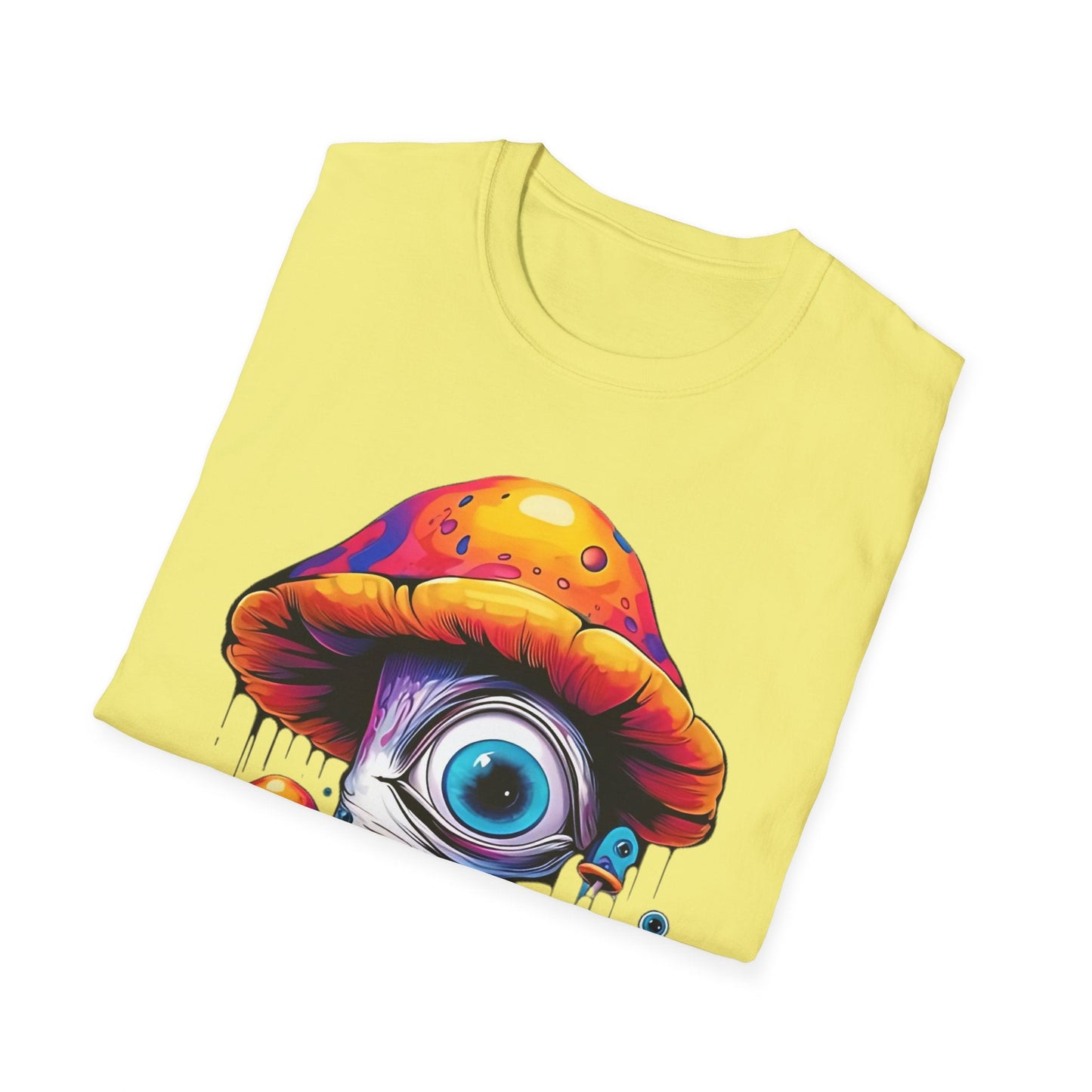 Unisex Mashroom T Shirt With Funny Mashroom Art Design Gildan Softstyle Tee For Everyday Comfort