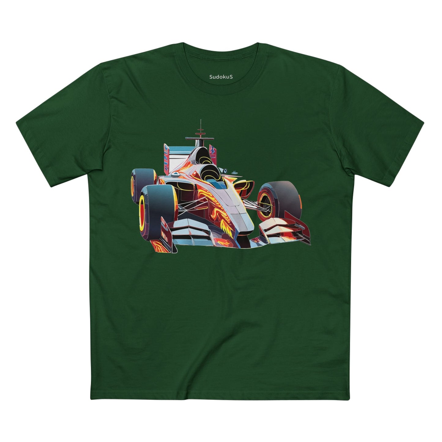 Car Graphic Unisex 100 Cotton Staple Tee 6