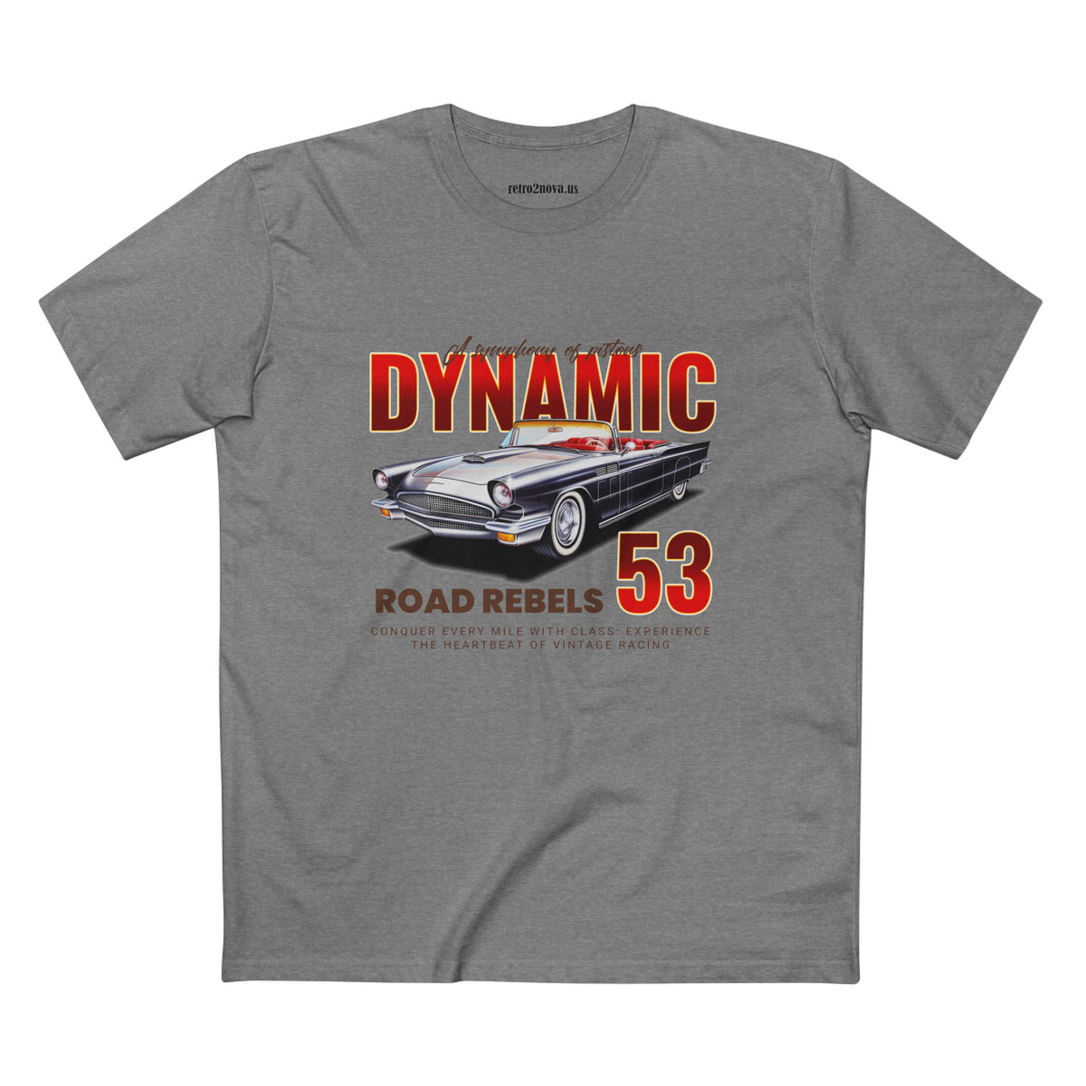 Retro Car Vintage Graphic Tee Staple Unisex 100 Cotton Tee Shirt - RC-15