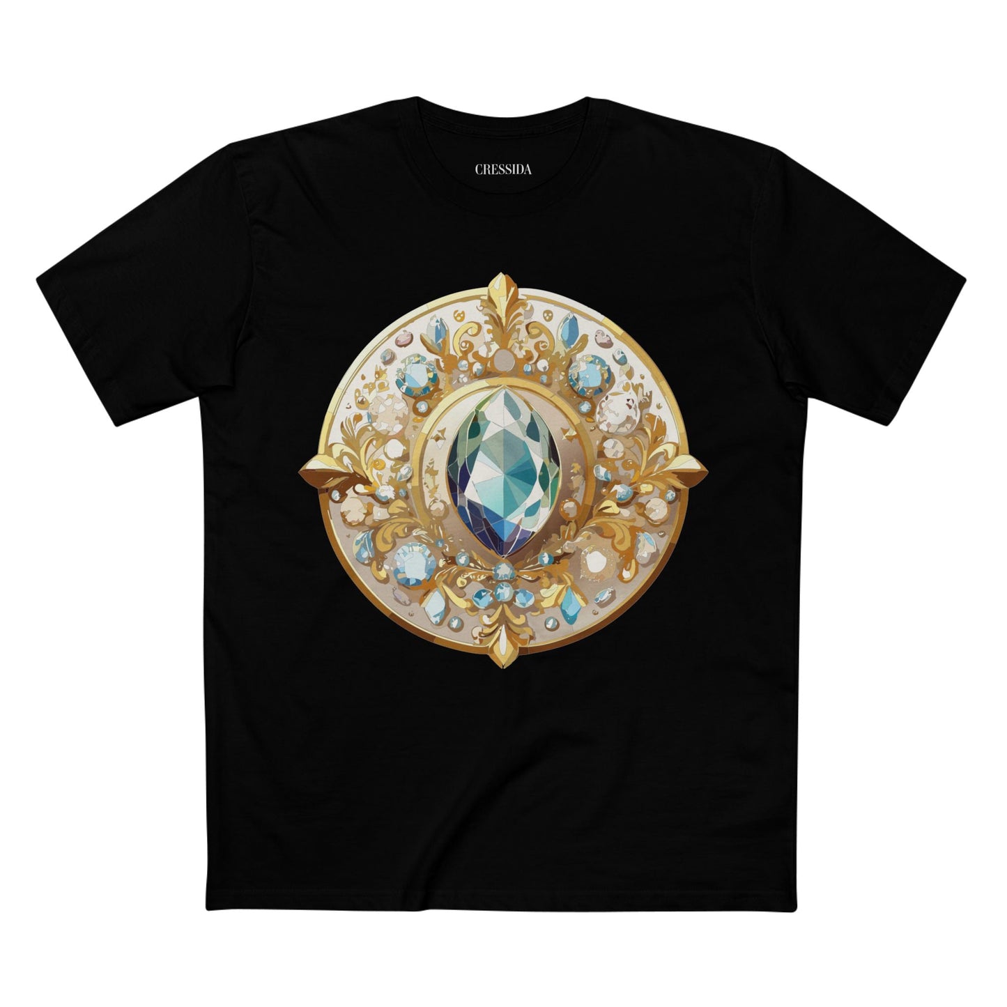 Medallion Graphic T-Shirt Unisex 100 Cotton With Gold Art Design Medal Tee 21