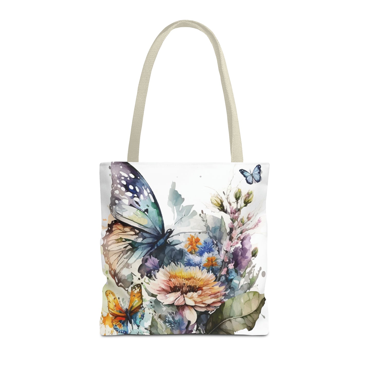 Canvas Bag with Butterfly Prints