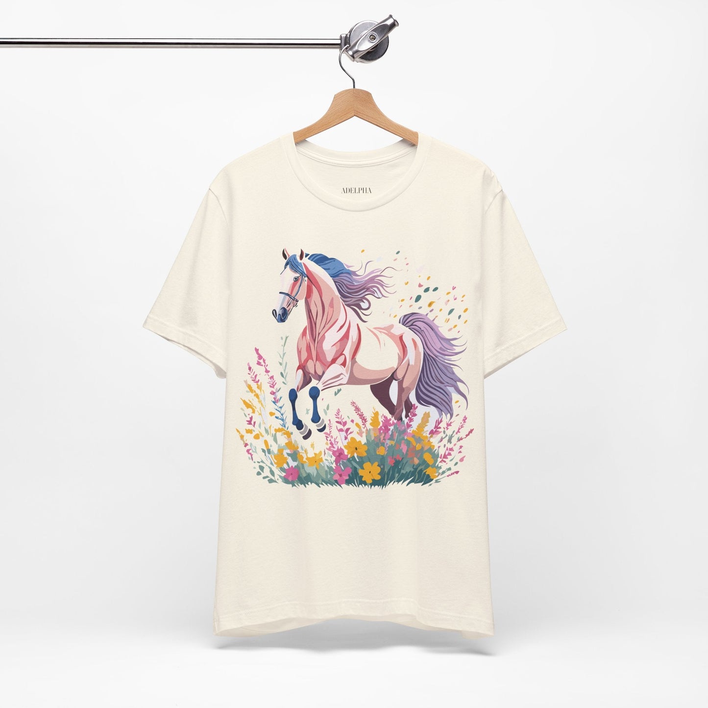 Horse Graphic Unisex 100 Cotton Vintage Animal Art T-Shirt 7