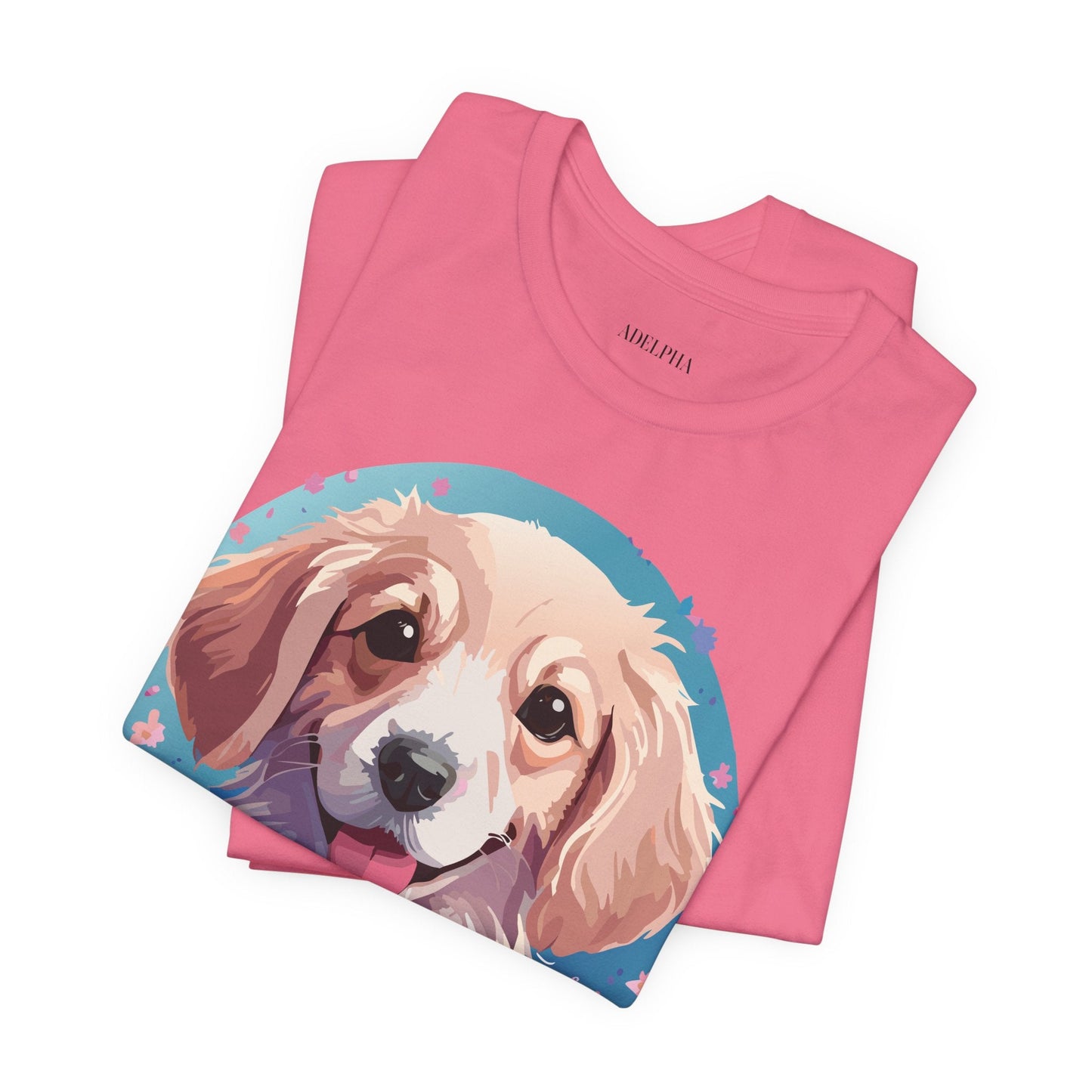 Dog Shirt Unisex Graphic Tee With Original Adelpha Artwork Jersey Short Sleeve Casual Look